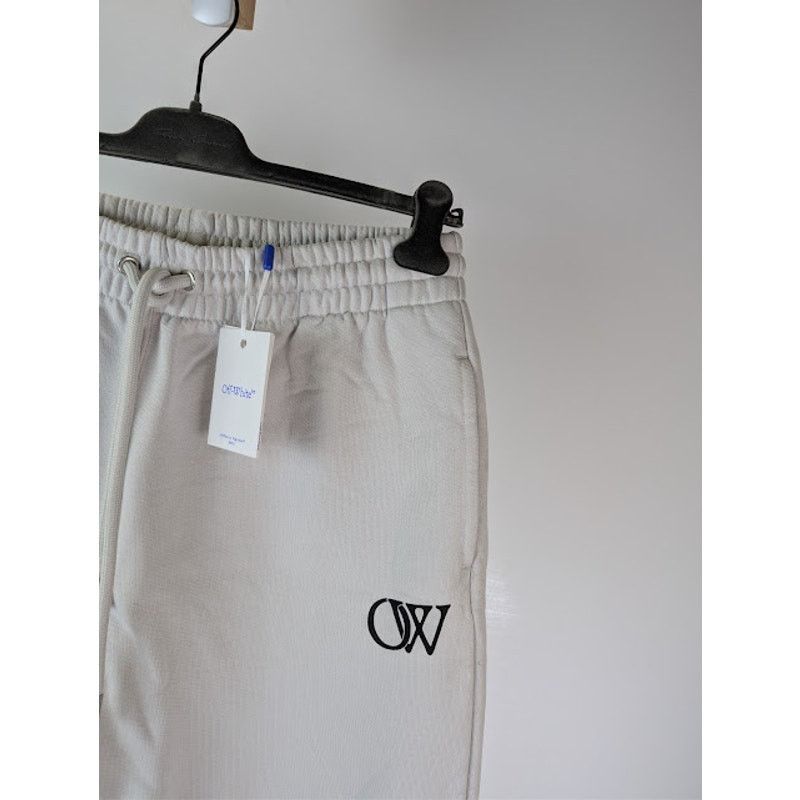 Off-White o1rshd1 OW Sweatpants in Light Stone / Black Size US 34 / EU 50 - 5 Thumbnail