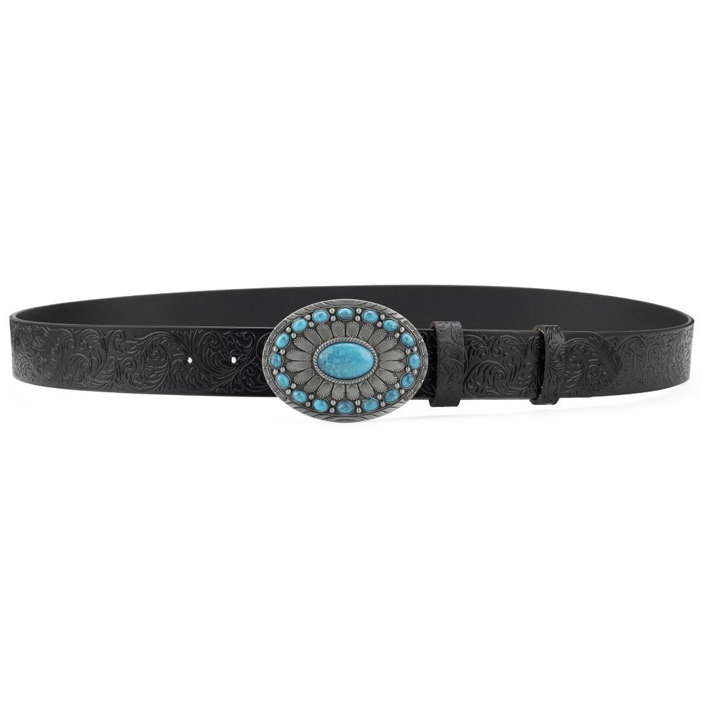 Designer Turquoise stone Vintage Belt Belts Menswear Accessories Size ONE SIZE - 3 Thumbnail