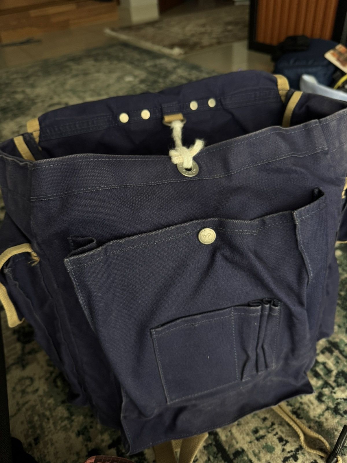 Ichizawa Shinzaburo Hanpu ICHIZAWA HANPU DUCK COTTON BAG PACK Size ONE SIZE - 6 Thumbnail