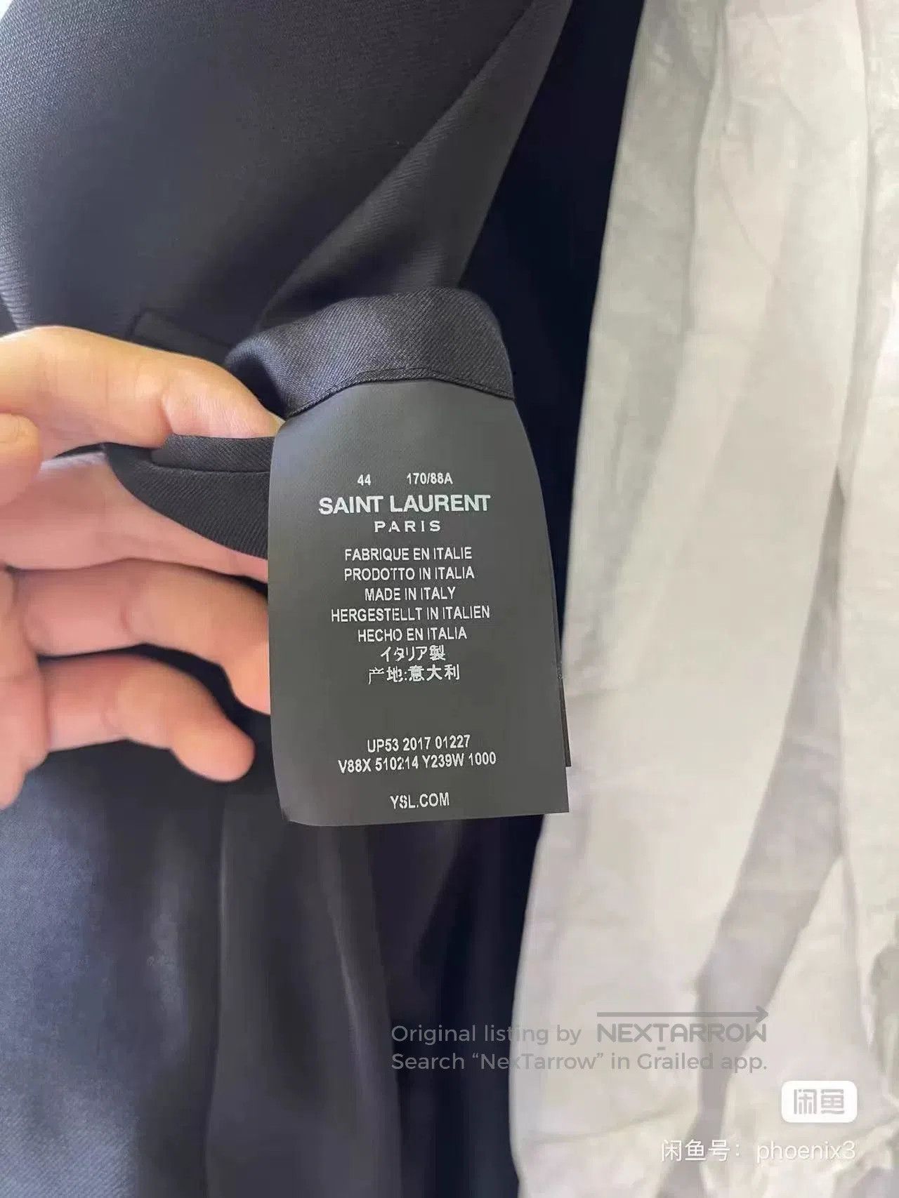 Yves Saint Laurent YSL Le Smoking Dark Gray Blazer. Size M / US 6-8 / IT 42-44 - 4 Thumbnail