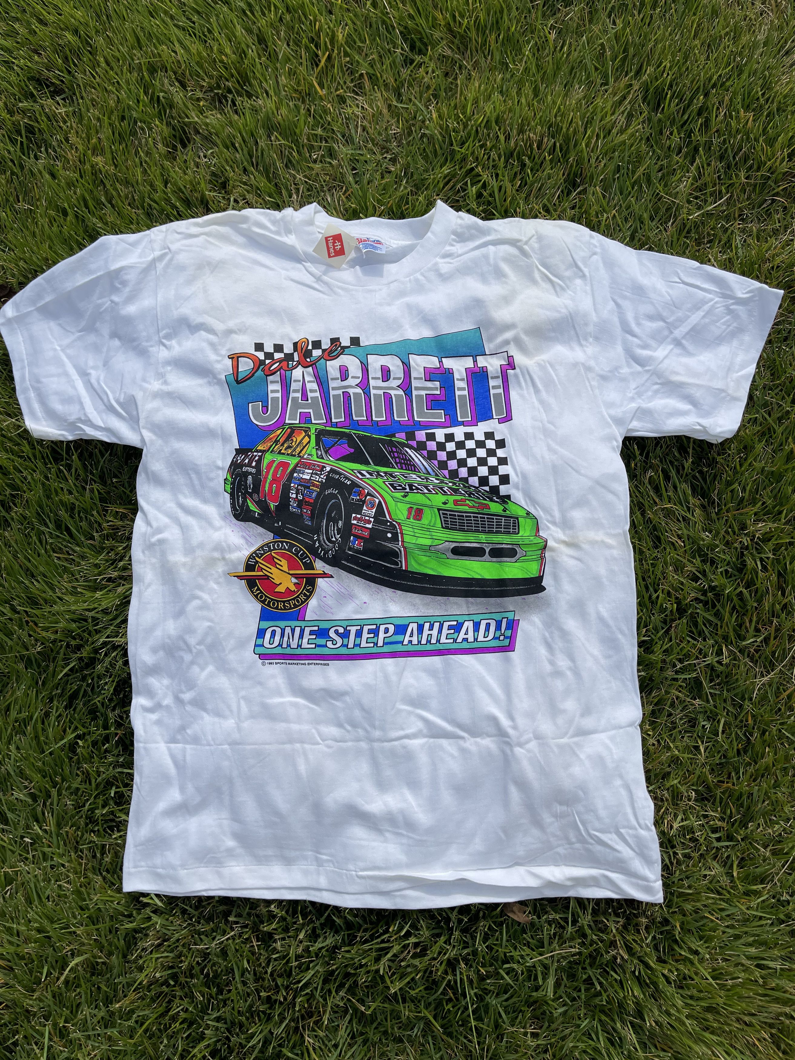 NASCAR × Vintage 1993 Nascar Dale Jarrett 90's Vintage Racing T-Shirt Size US L / EU 52-54 / 3 - 1 Thumbnail