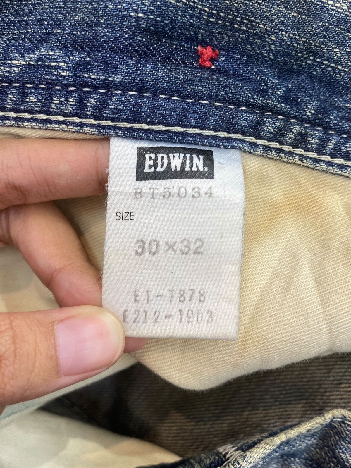 Edwin Edwin Carpenter Buckle Back Style Loose Jeans Size US 32 / EU 48 - 11 Thumbnail