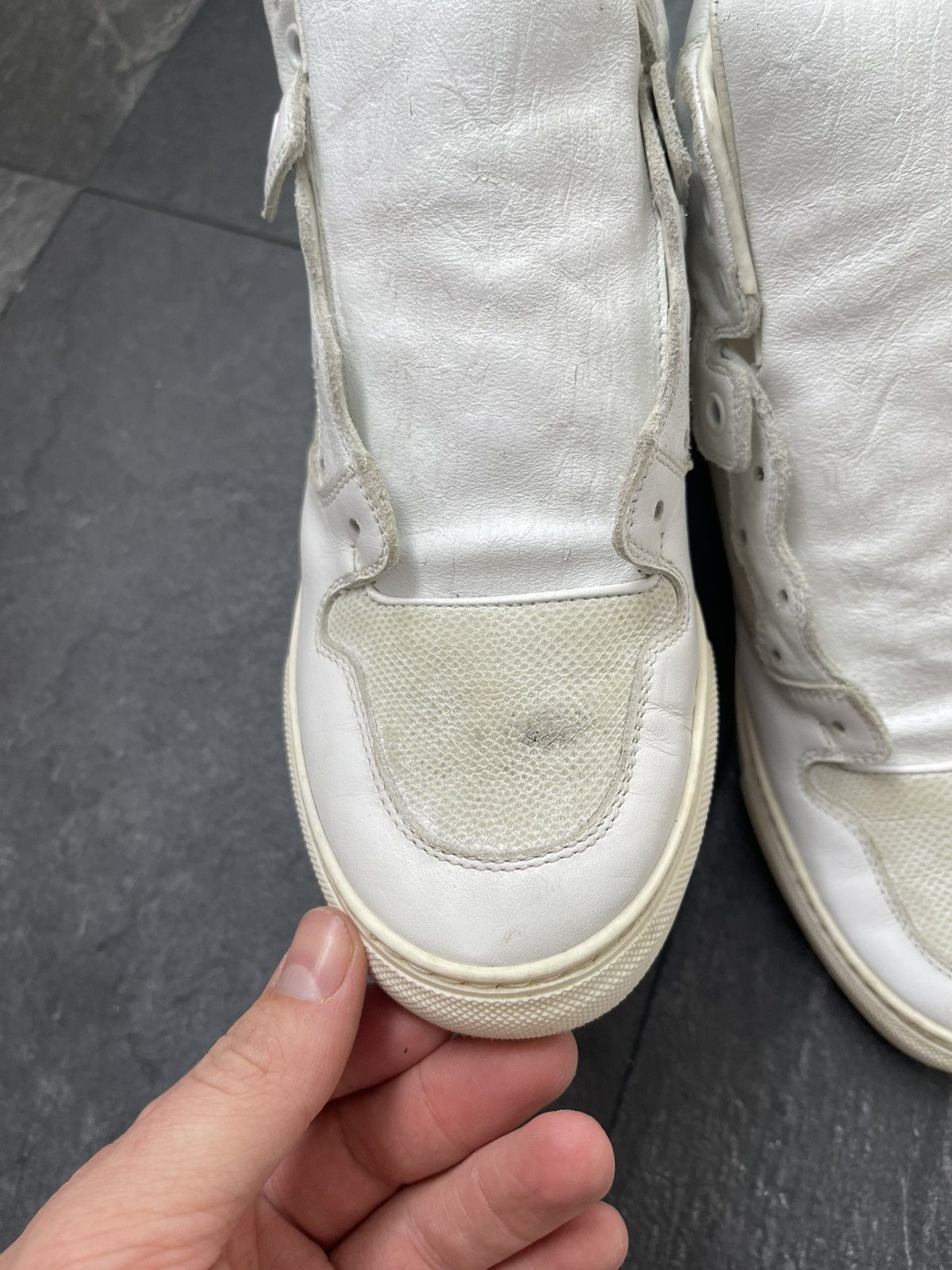 Balenciaga × Vintage BALENCIAGA high leather sneakers Size US 8 / IT 38 - 6 Thumbnail