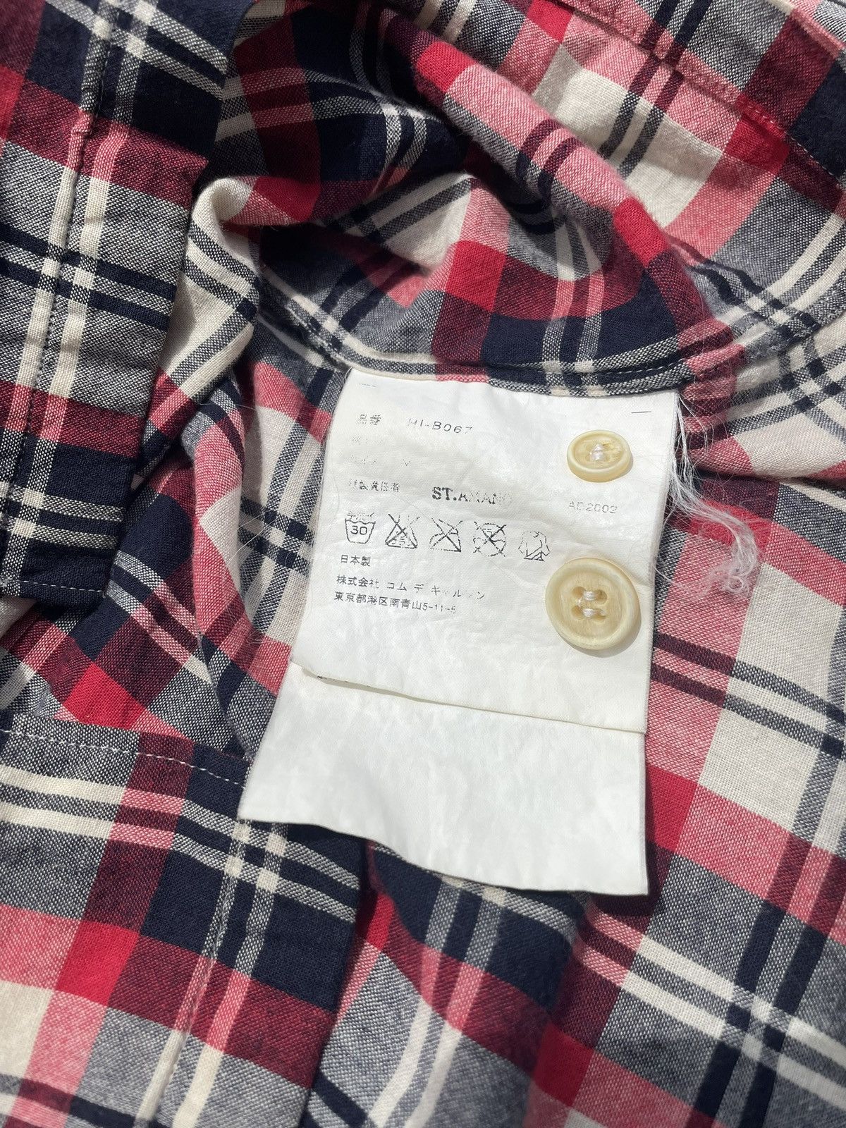 Comme des Garcons AD2002 Comme Des Garçons Homme Cuban Plaid Button Up Size US M / EU 48-50 / 2 - 4 Thumbnail