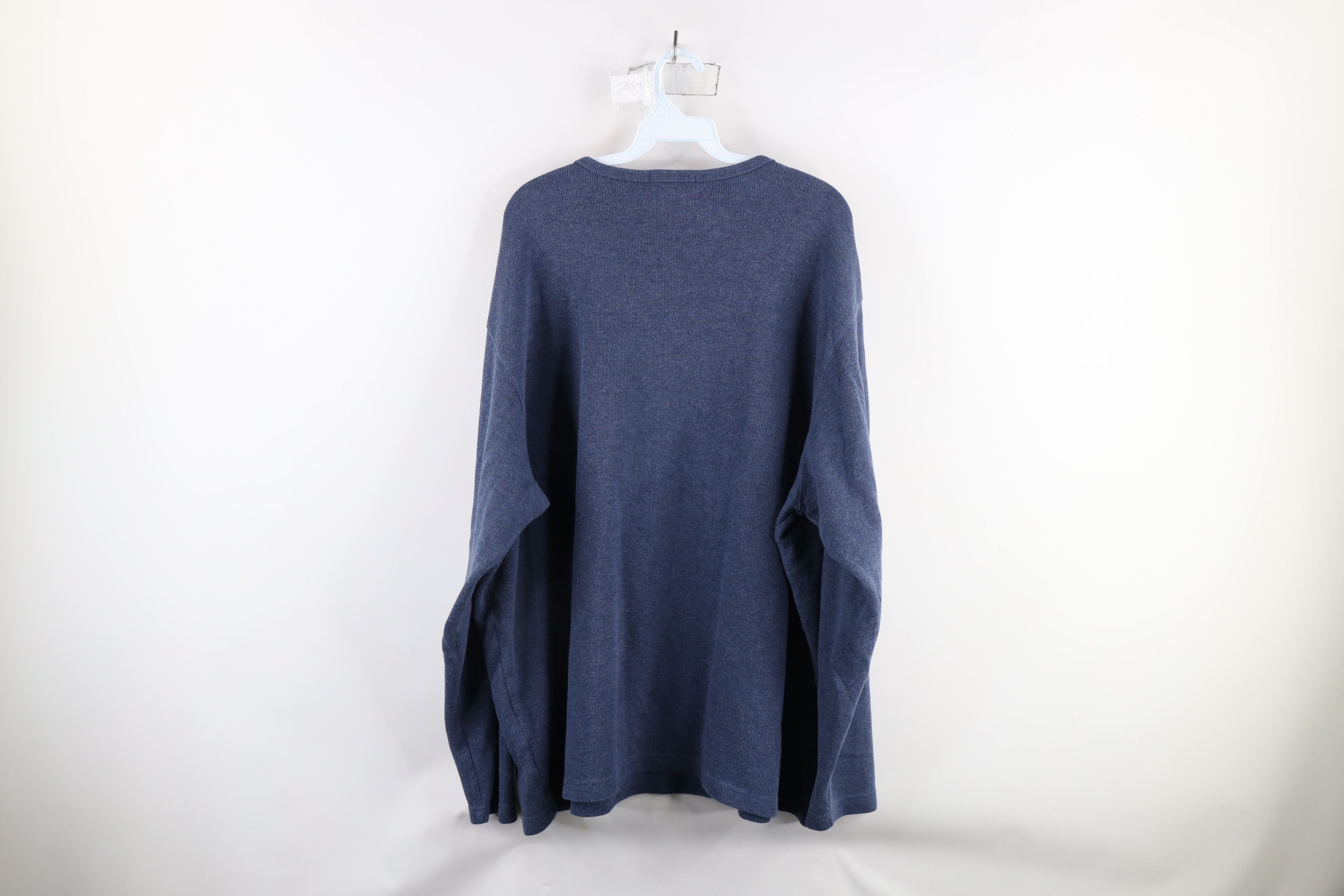 Eddie Bauer × Vintage Vintage 90s Eddie Bauer Heavyweight Ribbed Knit T-Shirt Size US XXL / EU 58 / 5 - 5 Thumbnail