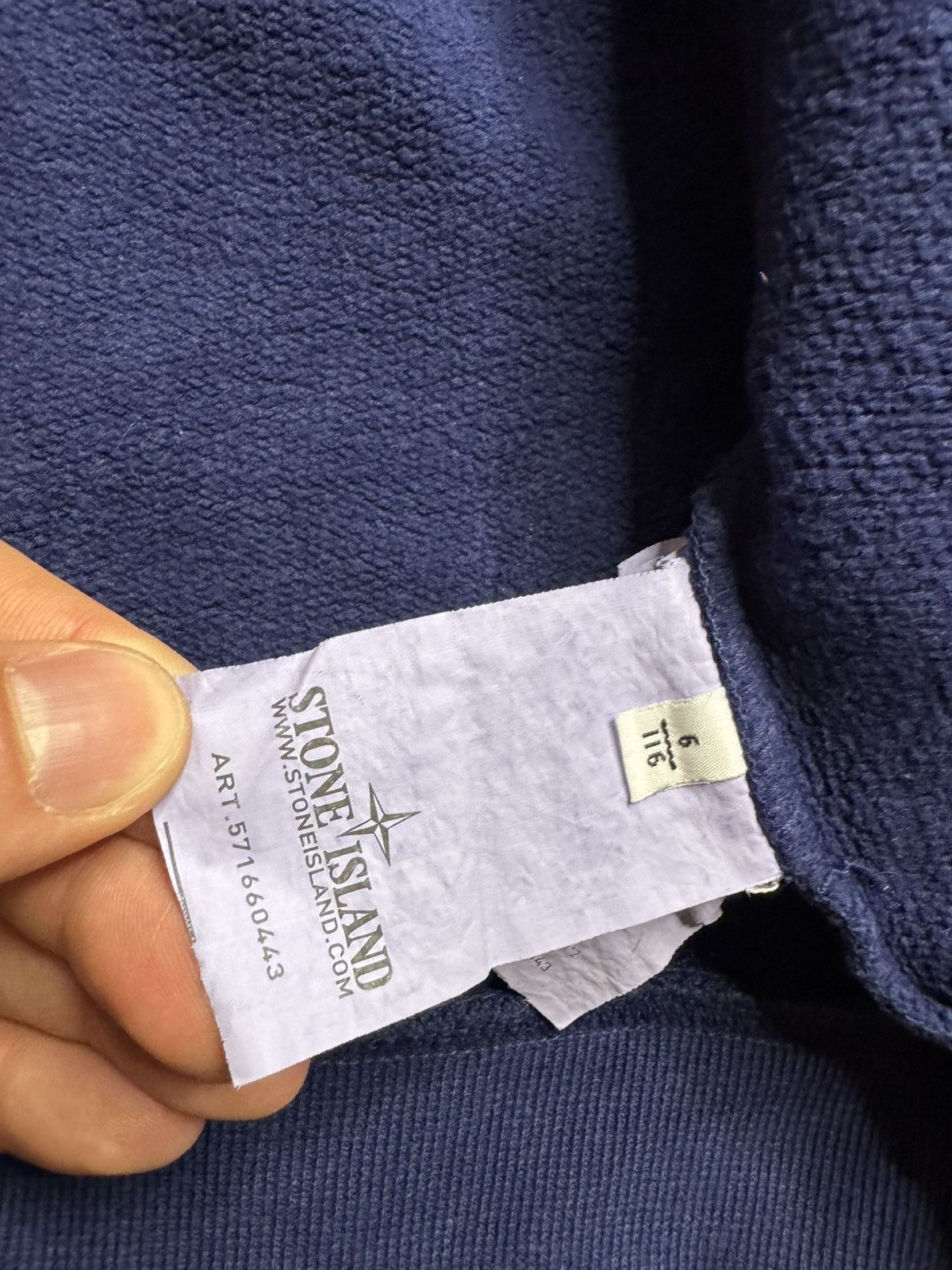 Stone Island Stone Island junior navy hoodie size: 6 years (116) Size US XXS / EU 40 - 7 Thumbnail