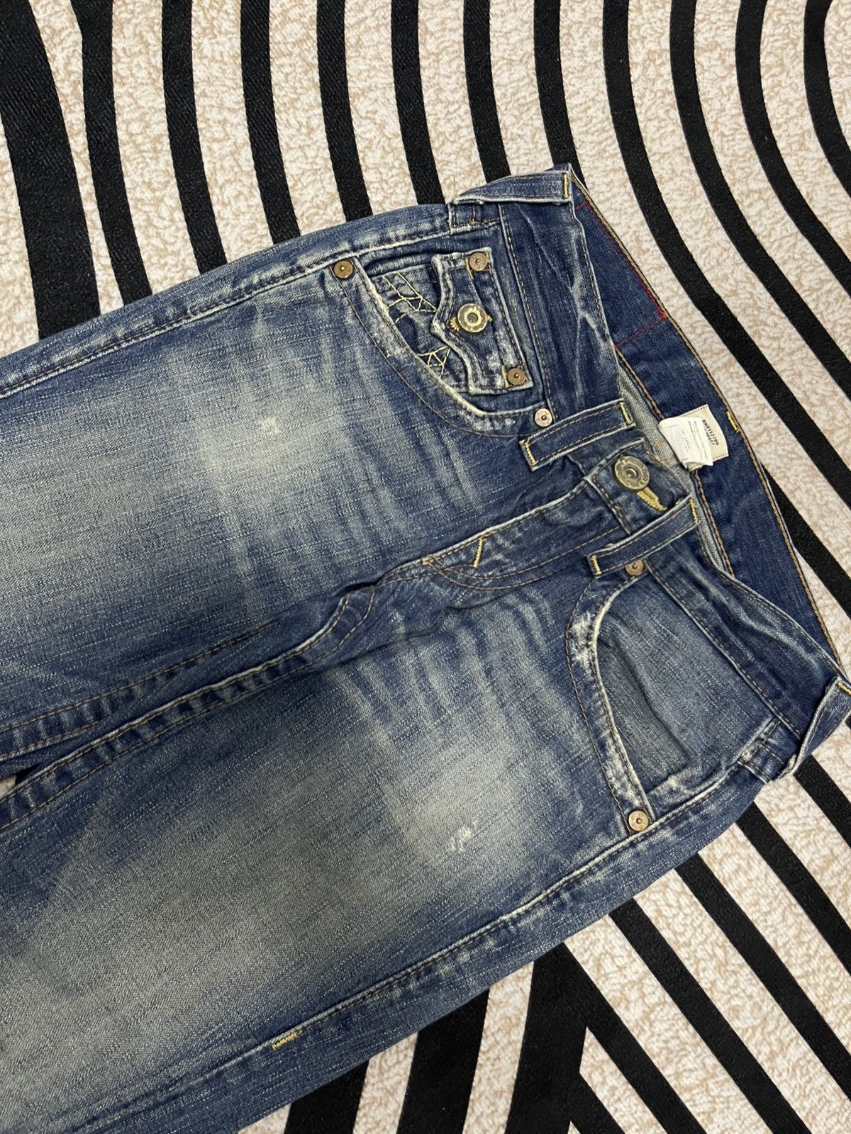True Religion 90s TRUE RELIGION FLARE DENIM JEANS Size US 30 / EU 46 - 6 Thumbnail