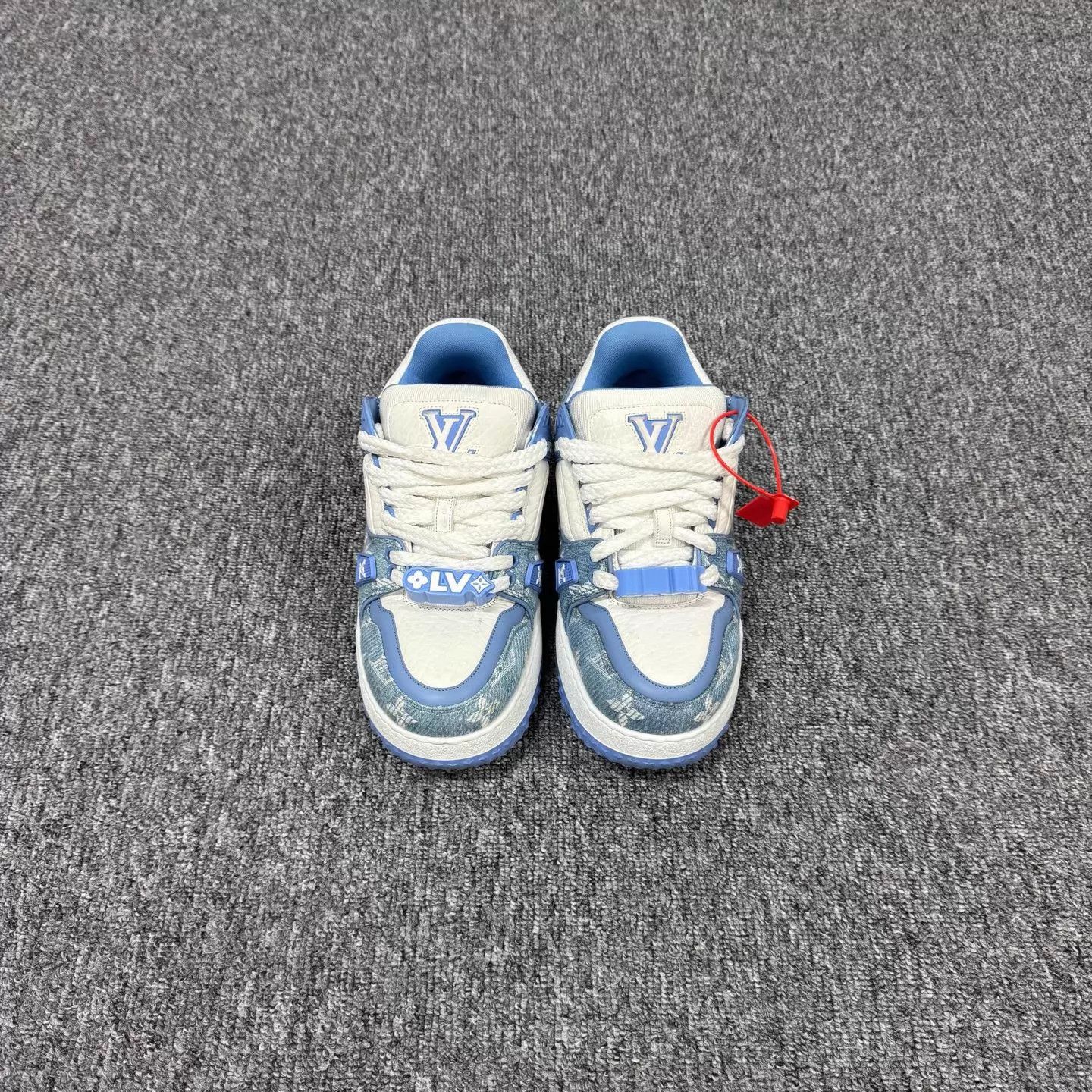 Louis Vuitton Louis Vuitton Pangding Denim Monogram Trainer 38 99 new Size US 7.5 / IT 37.5 - 3 Thumbnail