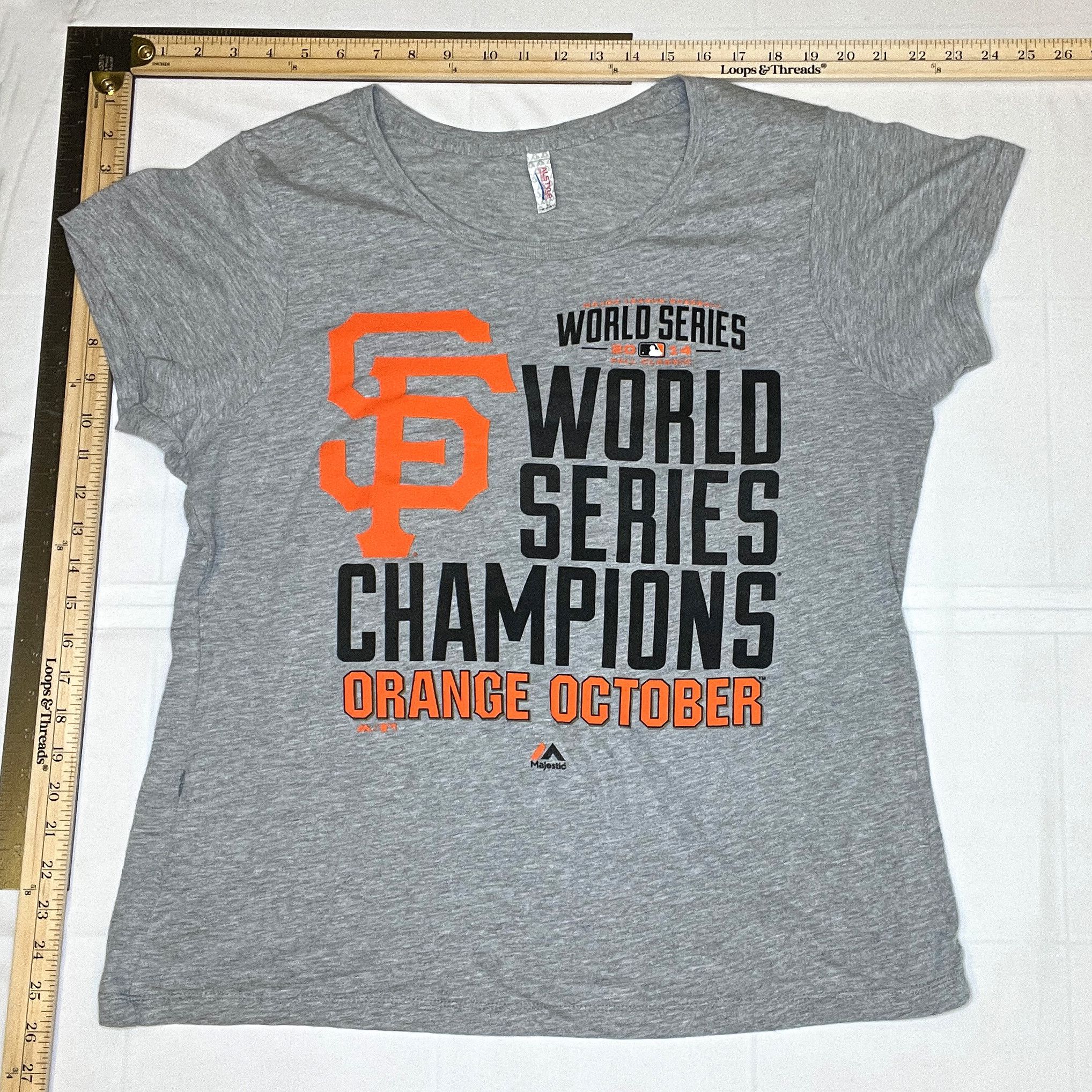 Majestic San Francisco Giants World Series 2014 Woman's T-shirt Size L / US 10 / IT 46 - 1 Thumbnail