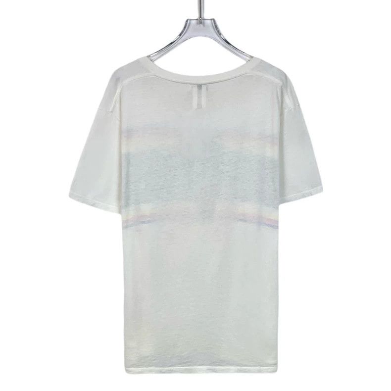 Saint Laurent Paris Saint Laurent White Dinosaur Print Cotton Short Sleeve 2504 Size US XL / EU 56 / 4 - 2 Thumbnail