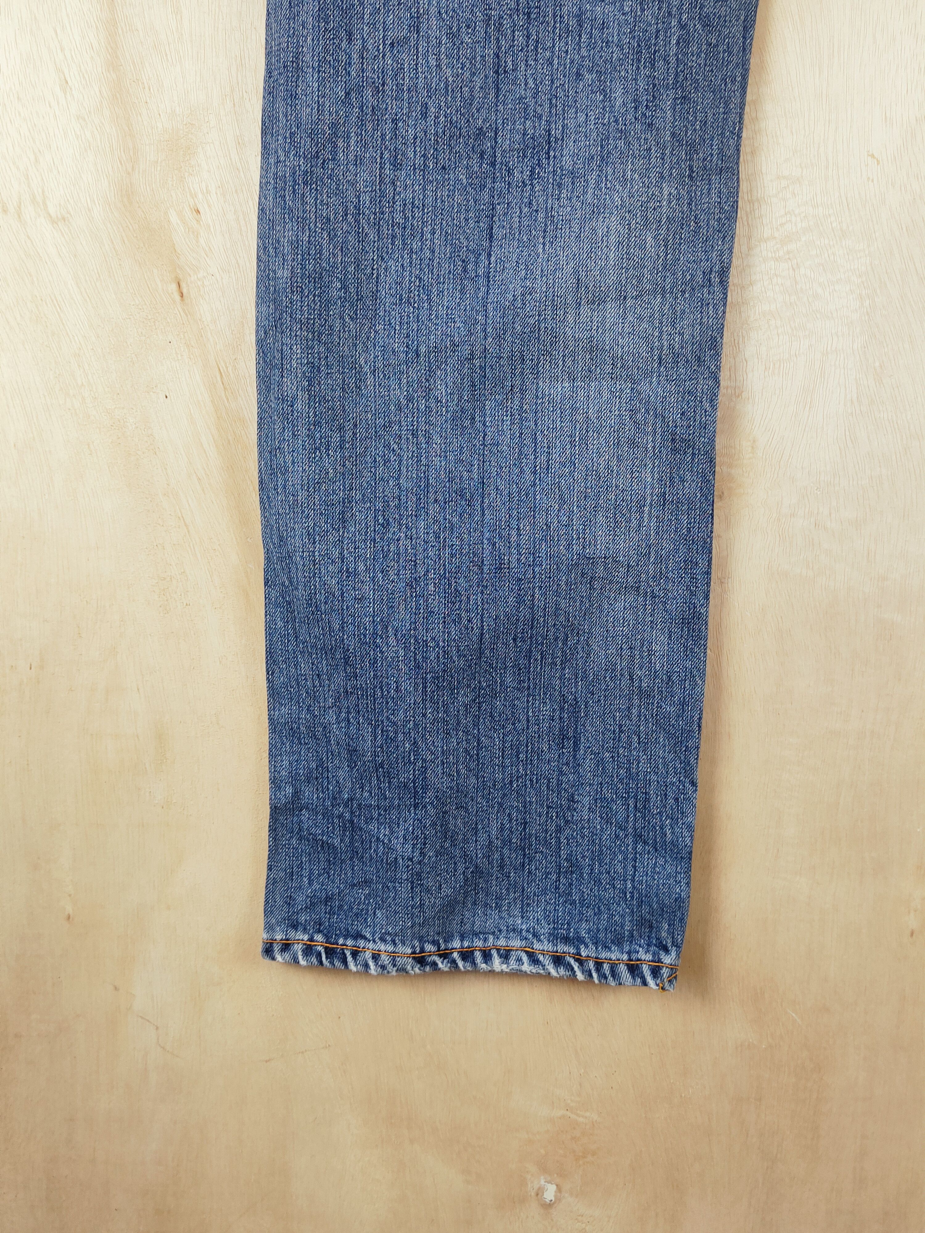 Japanese Brand Nudie Jeans Blue Distressed Ripped Jeans #S2667 Size US 34 / EU 50 - 12 Thumbnail
