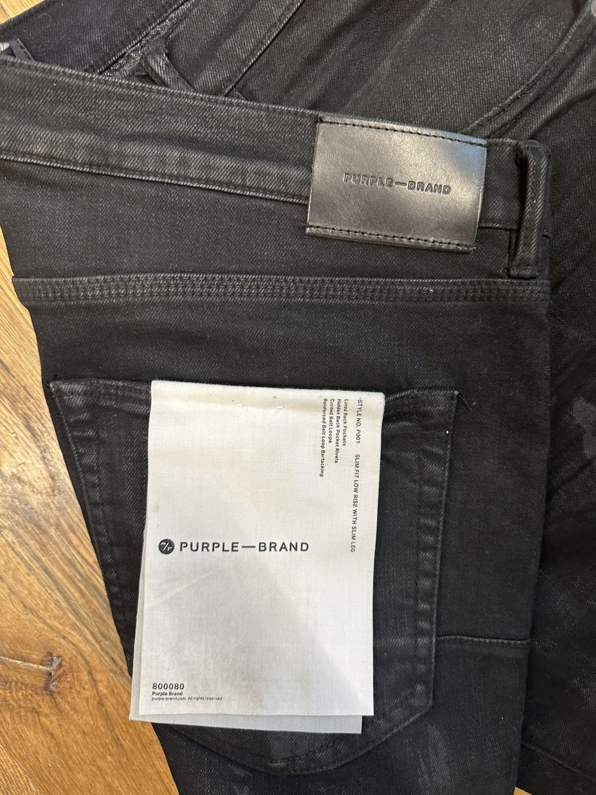 Purple Brand Purple Brand Splatter Distress Black Denim Jeans Sz 40 Size US 40 / EU 56 - 4 Thumbnail