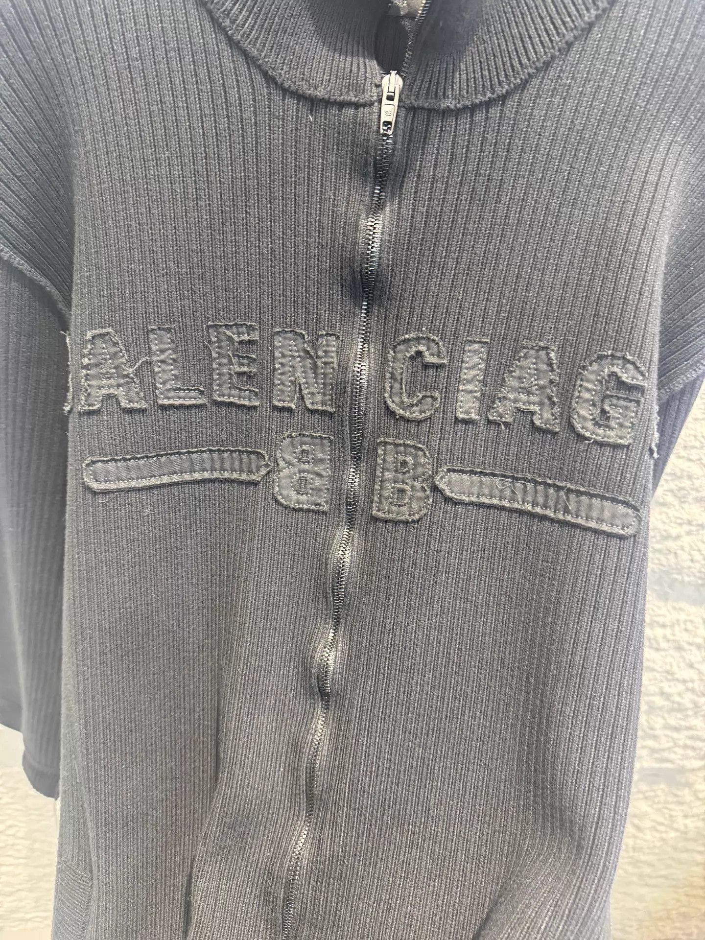Balenciaga Balenciaga SS25 Vic Limited Knit Zip Unisex Jacket Black Size M / US 6-8 / IT 42-44 - 4 Thumbnail