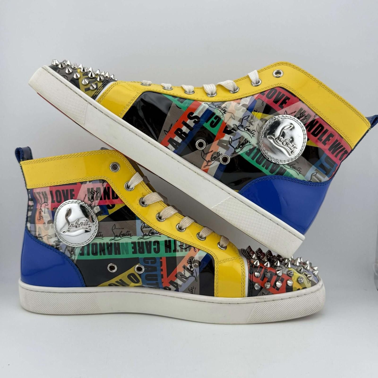 Christian Louboutin Christian Louboutin Spikes Multi Pattern 43.5EU Used No Box Size US 10.5 / EU 43-44 - 7 Thumbnail