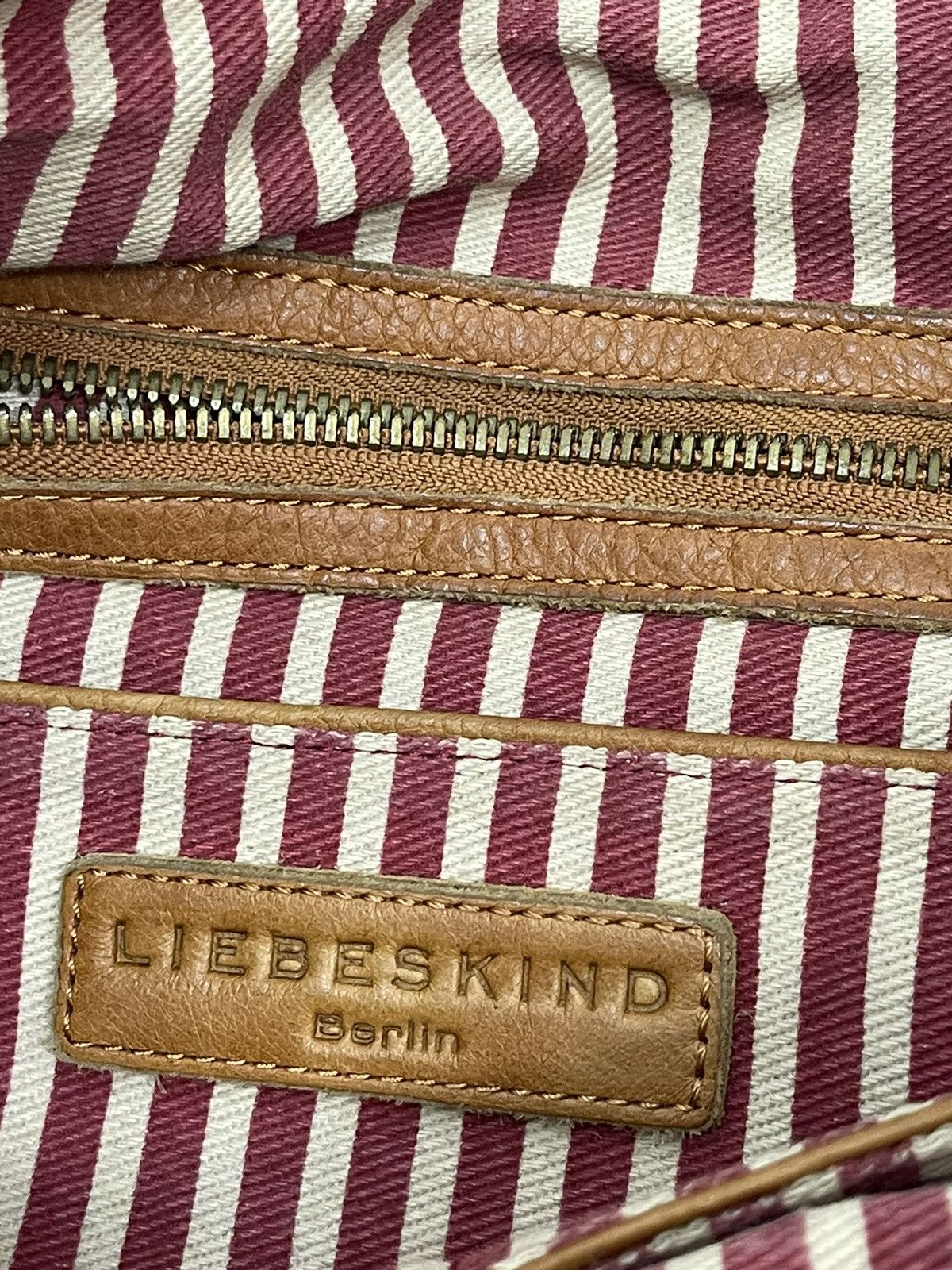 Genuine Leather Leather Cotton Patina Vtg Liebeskind Berlin Tote Bag 3🟩 Size ONE SIZE - 21 Thumbnail