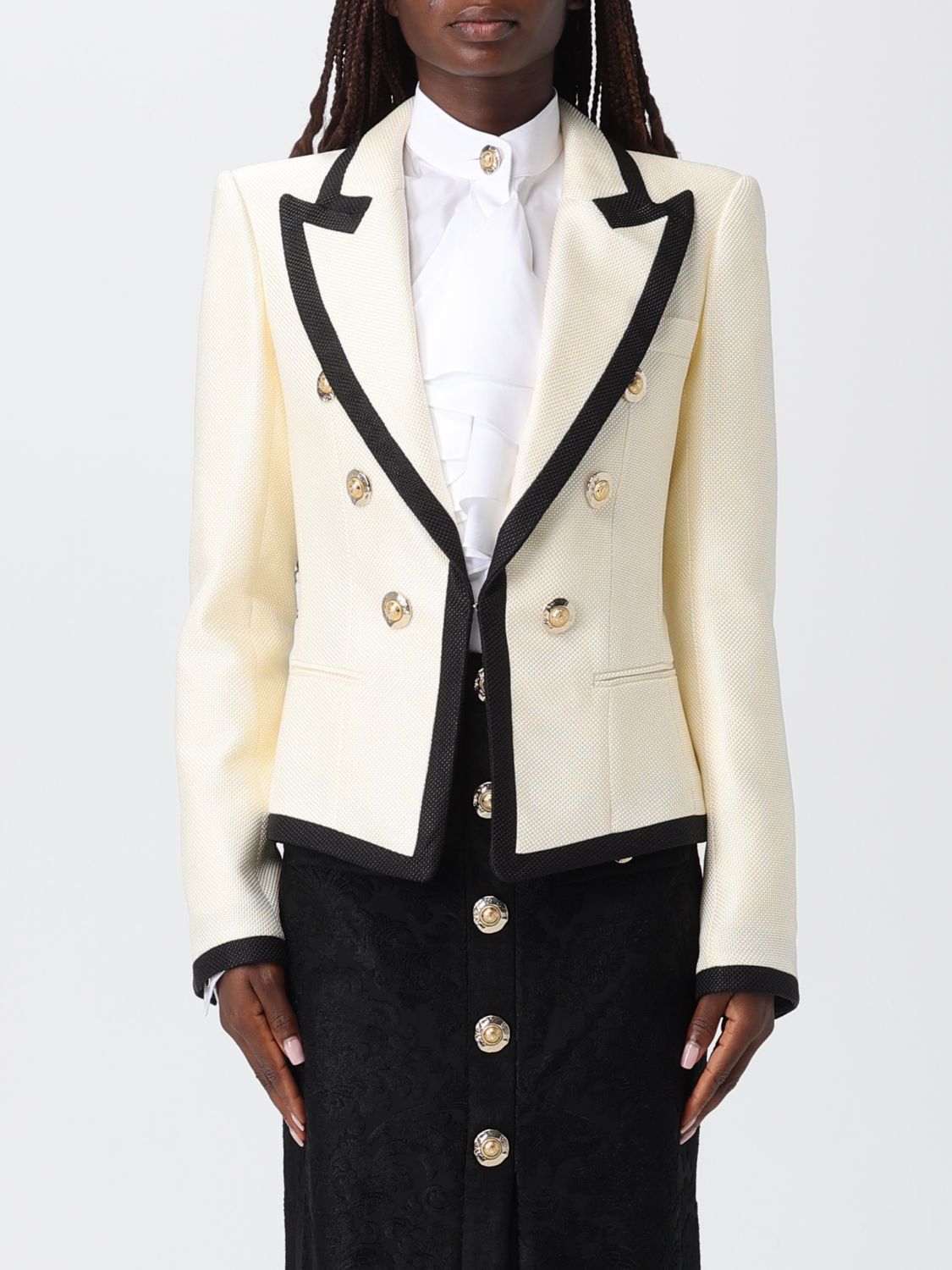 Balmain Balmain Jacket Woman Ecru Size S / US 4 / IT 40 - 1 Thumbnail