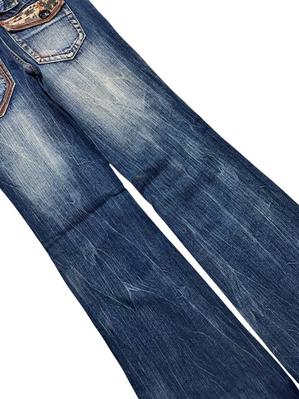 Vintage 💥Flare💥Vintage Blow By Blue Whisker Tunder Bootcut Sick Jean Size US 28 / EU 44 - 15 Thumbnail