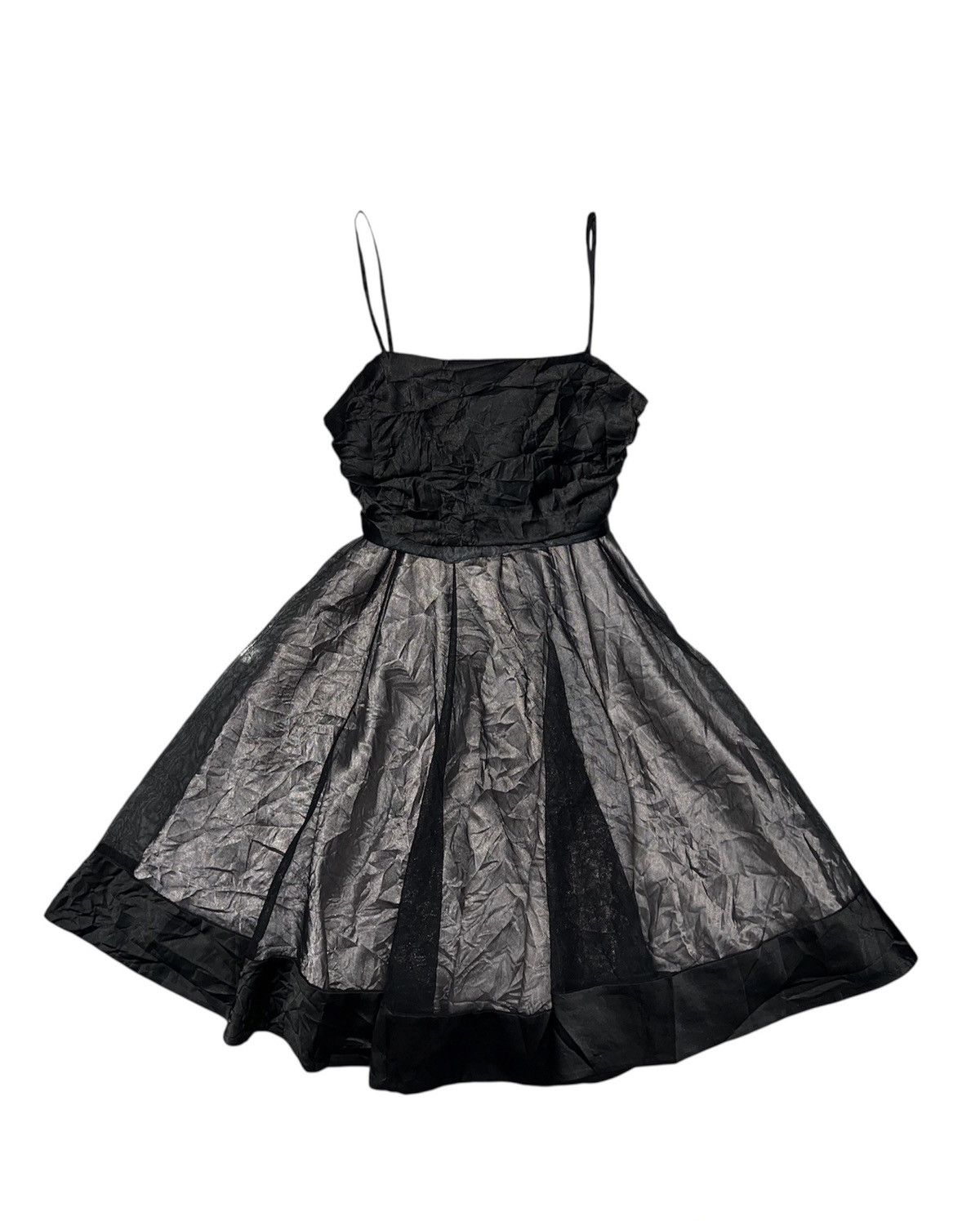 Japanese Brand Cecil McBee silk n mesh mini dress 🎀 Size S / US 4 / IT 40 - 2 Thumbnail