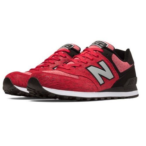 New Balance New Balance 574 Classics Sweatshirt Red Black Mens Sneakers Size US 10 / EU 43 - 1 Thumbnail