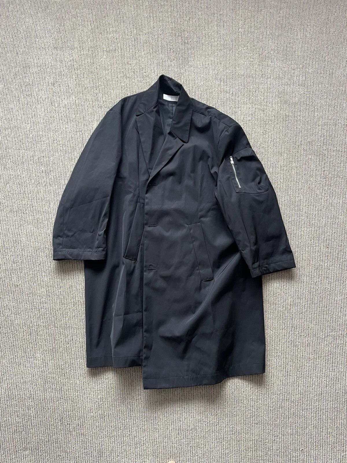 Random Identities Technical Twill Black Car Coat Size US S / EU 44-46 / 1 - 2 Thumbnail