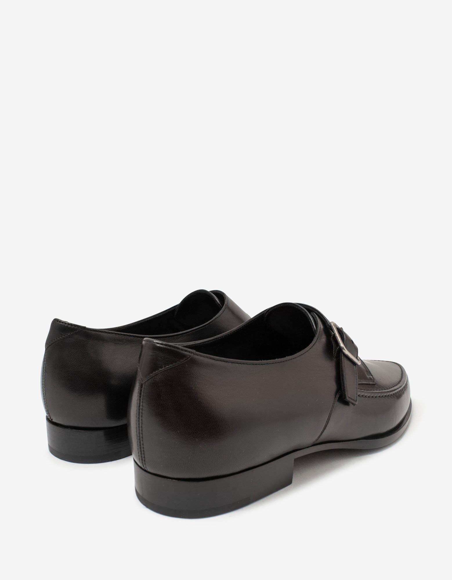 Saint Laurent Paris o1s1wg110825 632491 Marceau Monk Strap Leather Shoes Black Size US 8 / EU 41 - 6 Thumbnail