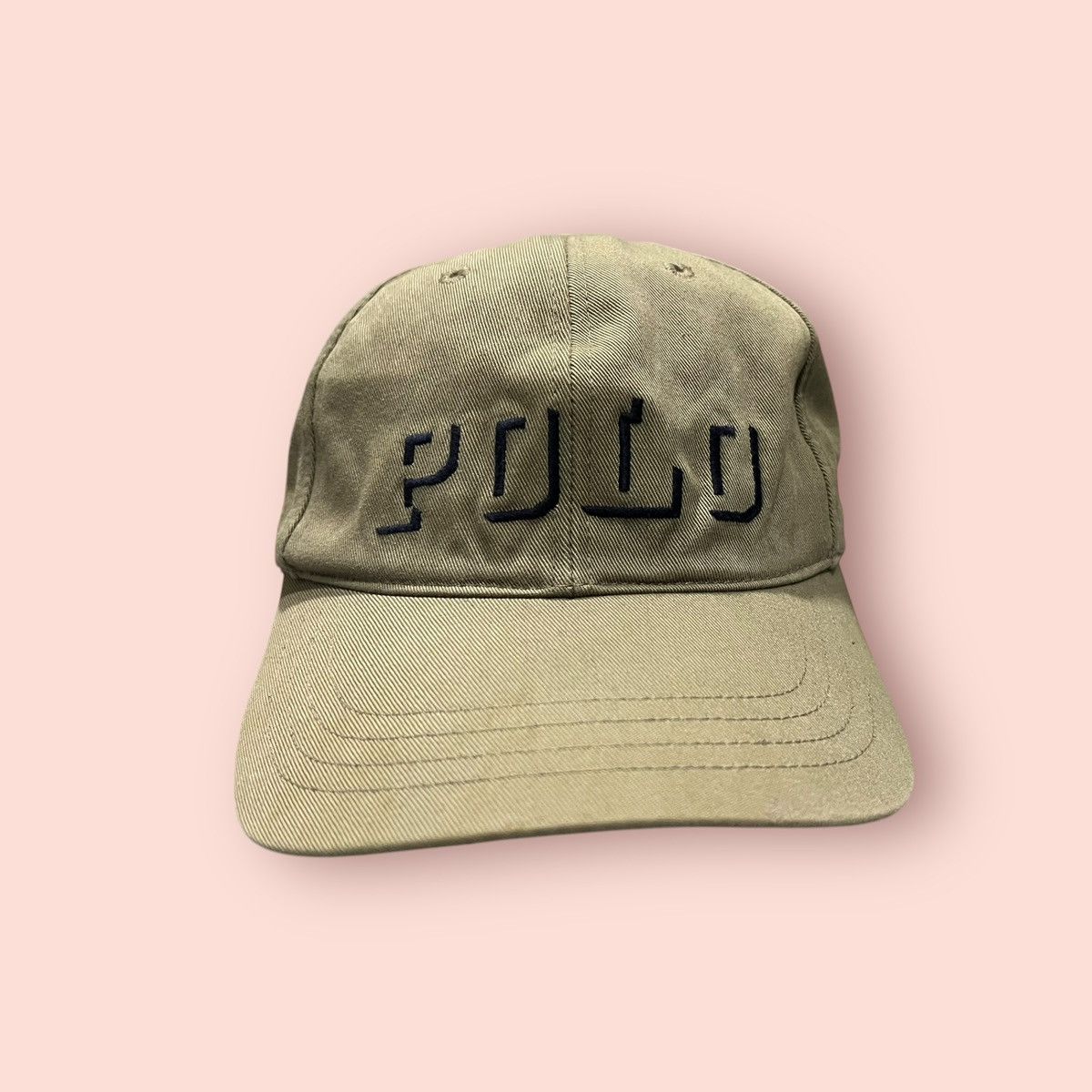 Polo Ralph Lauren VINTAGE POLO BIG EMBROIDERED SPELL OUT STRAPBACK CAP Size ONE SIZE - 10 Thumbnail