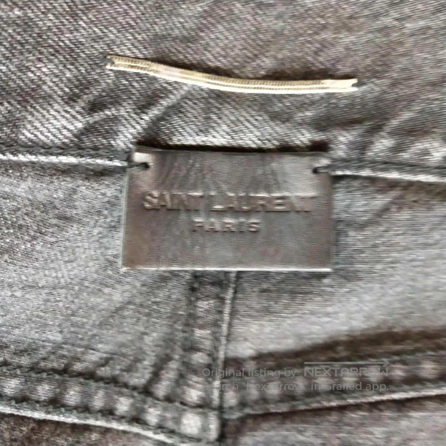 Louis Vuitton Saint Laurent Men's Cotton Frayed Hem Logo Shorts 30. Size US XL / EU 56 / 4 - 5 Thumbnail
