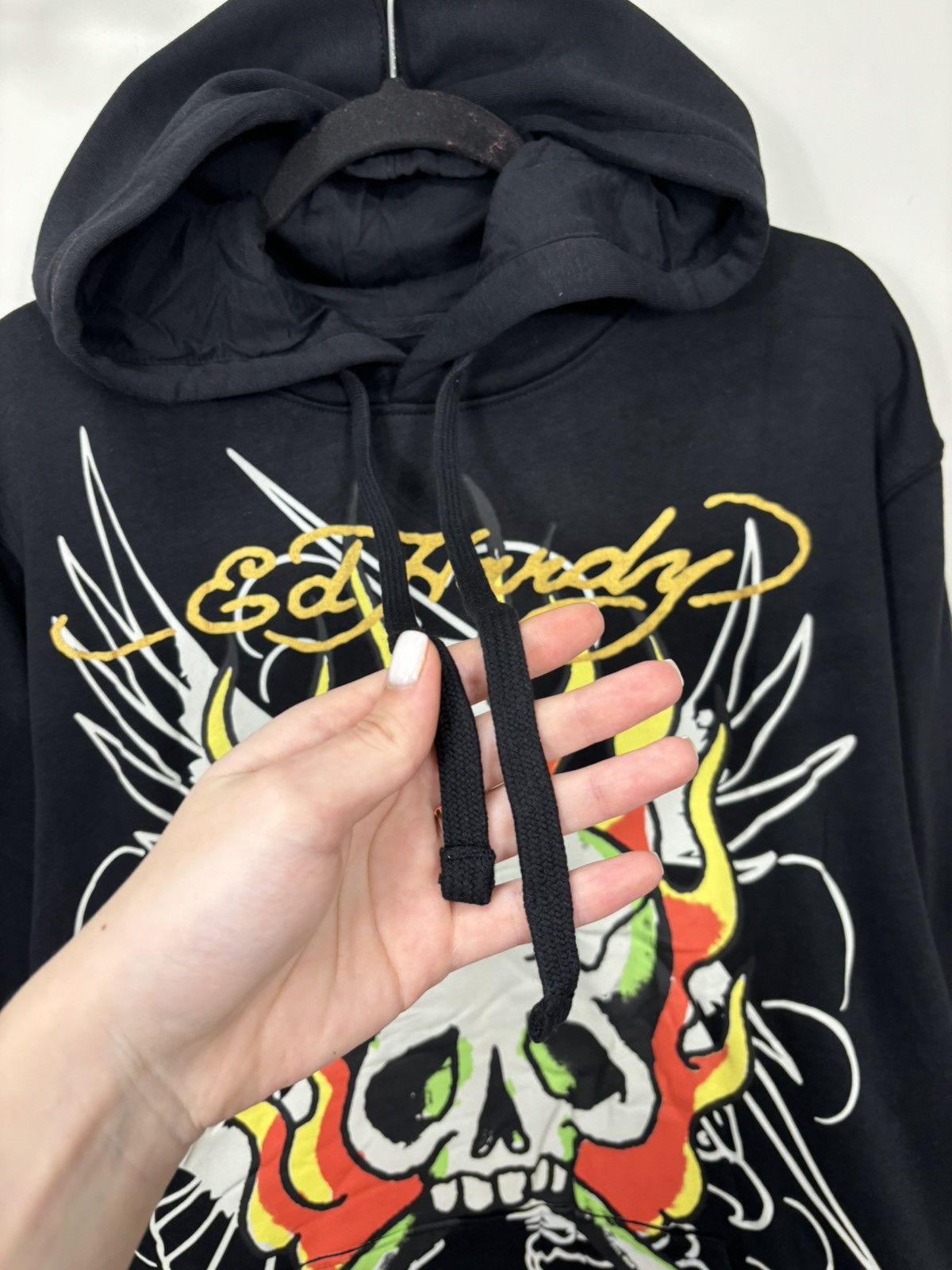 Christian Audigier Vintage Ed Hardy Y2K Skull Tattoo NEW Hype Black Hoodie Size US L / EU 52-54 / 3 - 9 Thumbnail