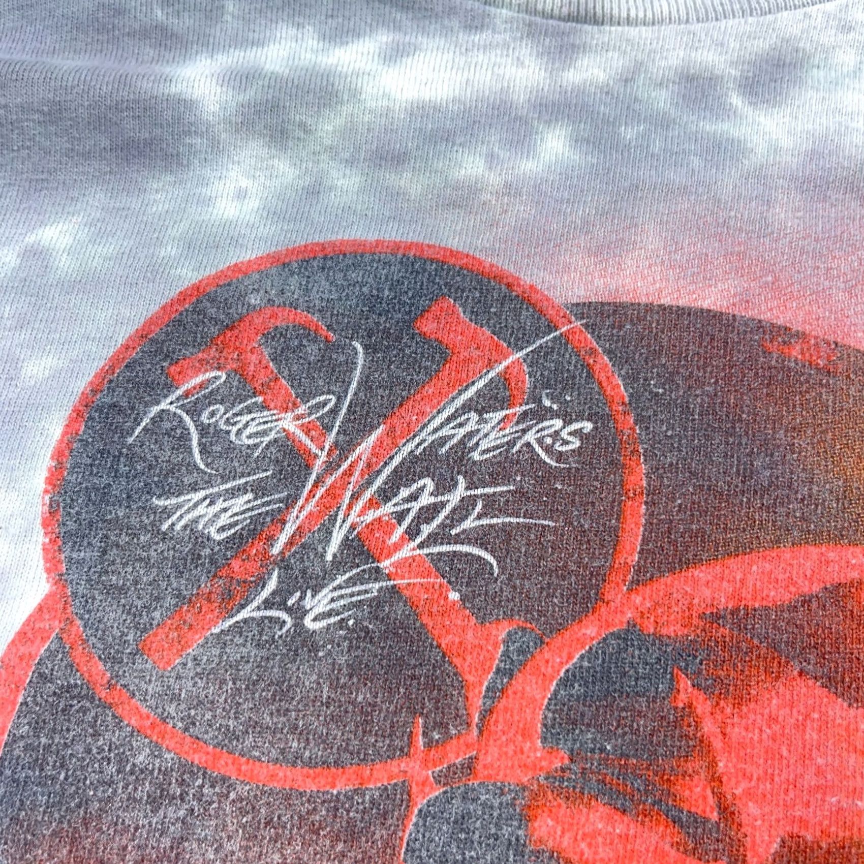 Delta VINTAGE Roger Waters Shirt Men XXL 2XL Gray The Wall Tour Band Tee Tie Dye Y2K Size US XXL / EU 58 / 5 - 7 Thumbnail