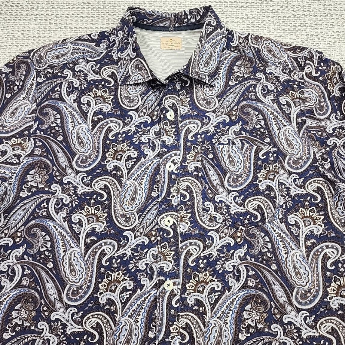 Tommy Bahama Tommy Bahama Shirt Mens Large Paisley Button Up Shirt Casual Beach Deco Size US L / EU 52-54 / 3 - 4 Thumbnail