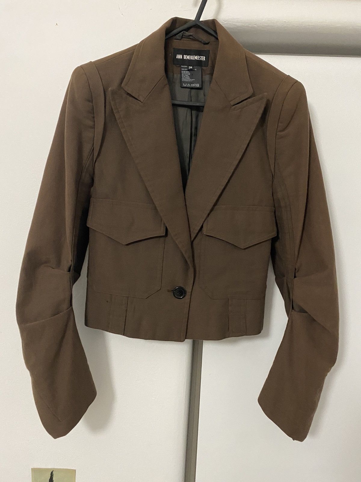 Ann Demeulemeester '90s Strap-Sleeve Blazer | Grailed