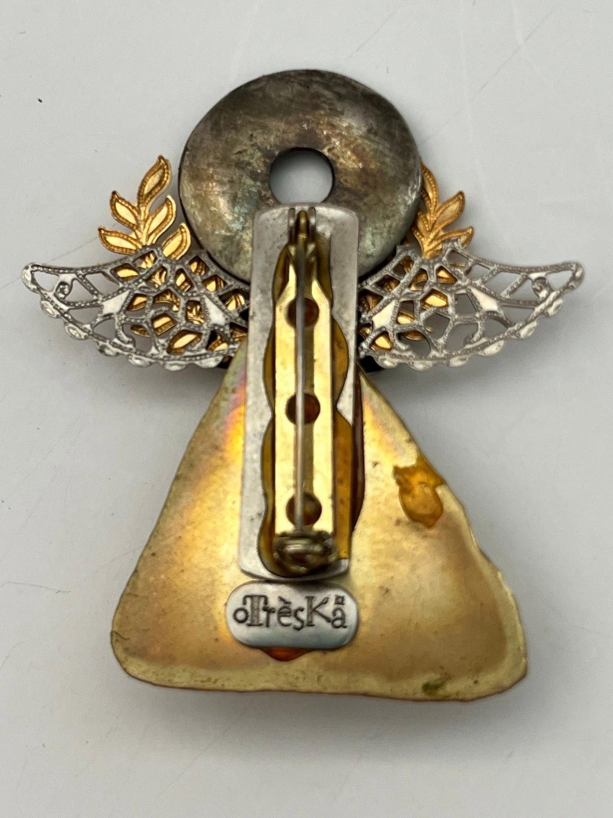 Other mixed-metal angel brooch pin - Treska Size ONE SIZE - 2 Thumbnail