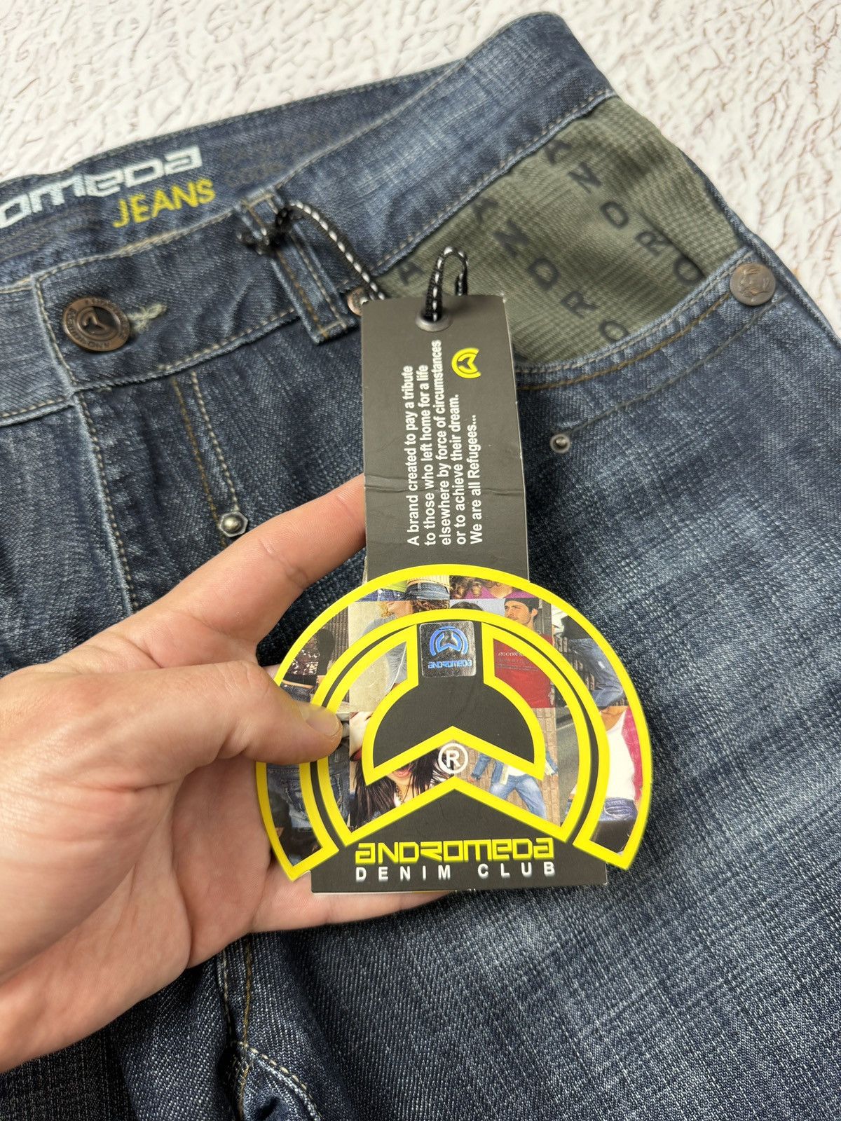 Vintage Andromeda Jeans monogram straight wide rap jeans denim pants Size US 34 / EU 50 - 9 Thumbnail