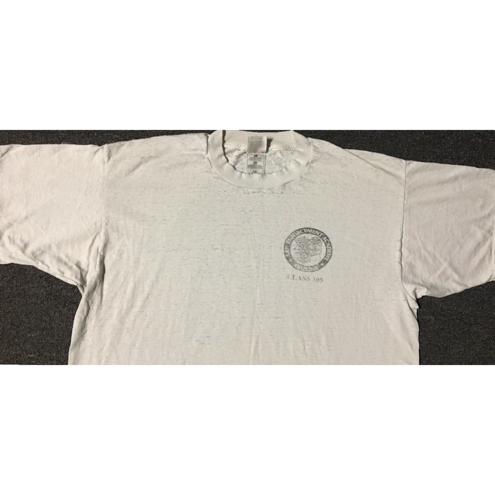 Vintage VINTAGE 90s Law Enforcement Academy Faded Shirt XL College Police Army Grunge Biker Size US XL / EU 56 / 4 - 6 Thumbnail