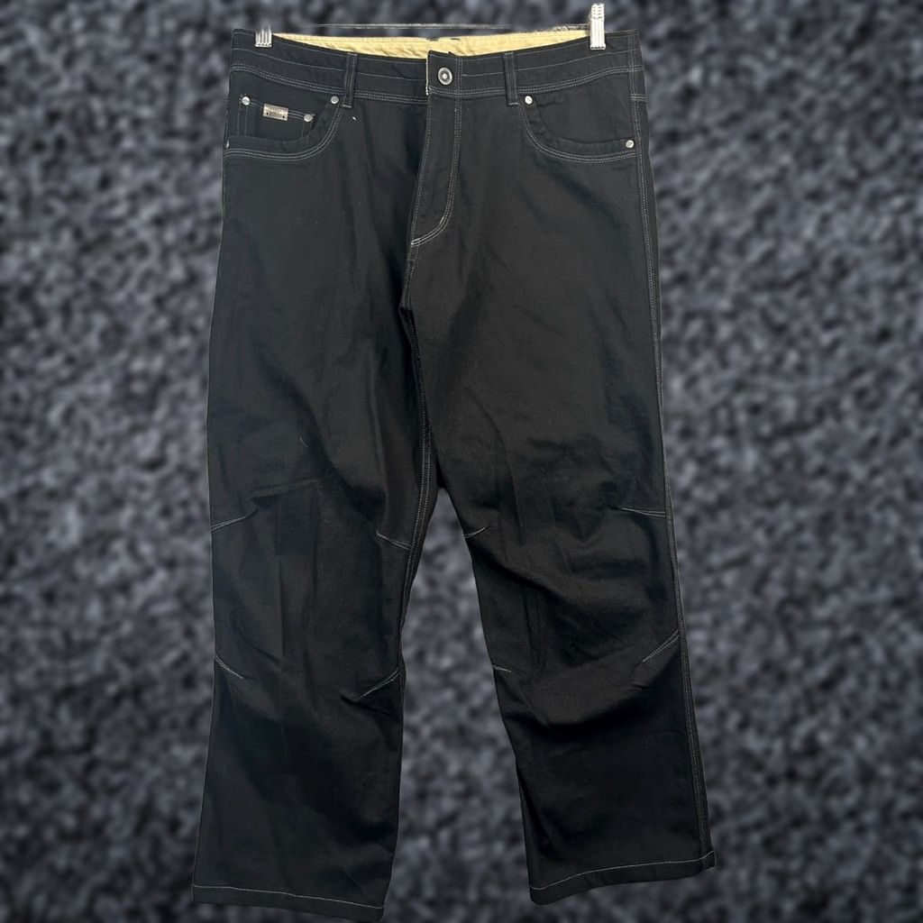 Denime Kühl Riot Jeans Mens 36x32 Black Denim 5-Pocket Straight Regular Fit Pocketless? No, Accents: Logo. Size US 36 / EU 52 - 1 Thumbnail