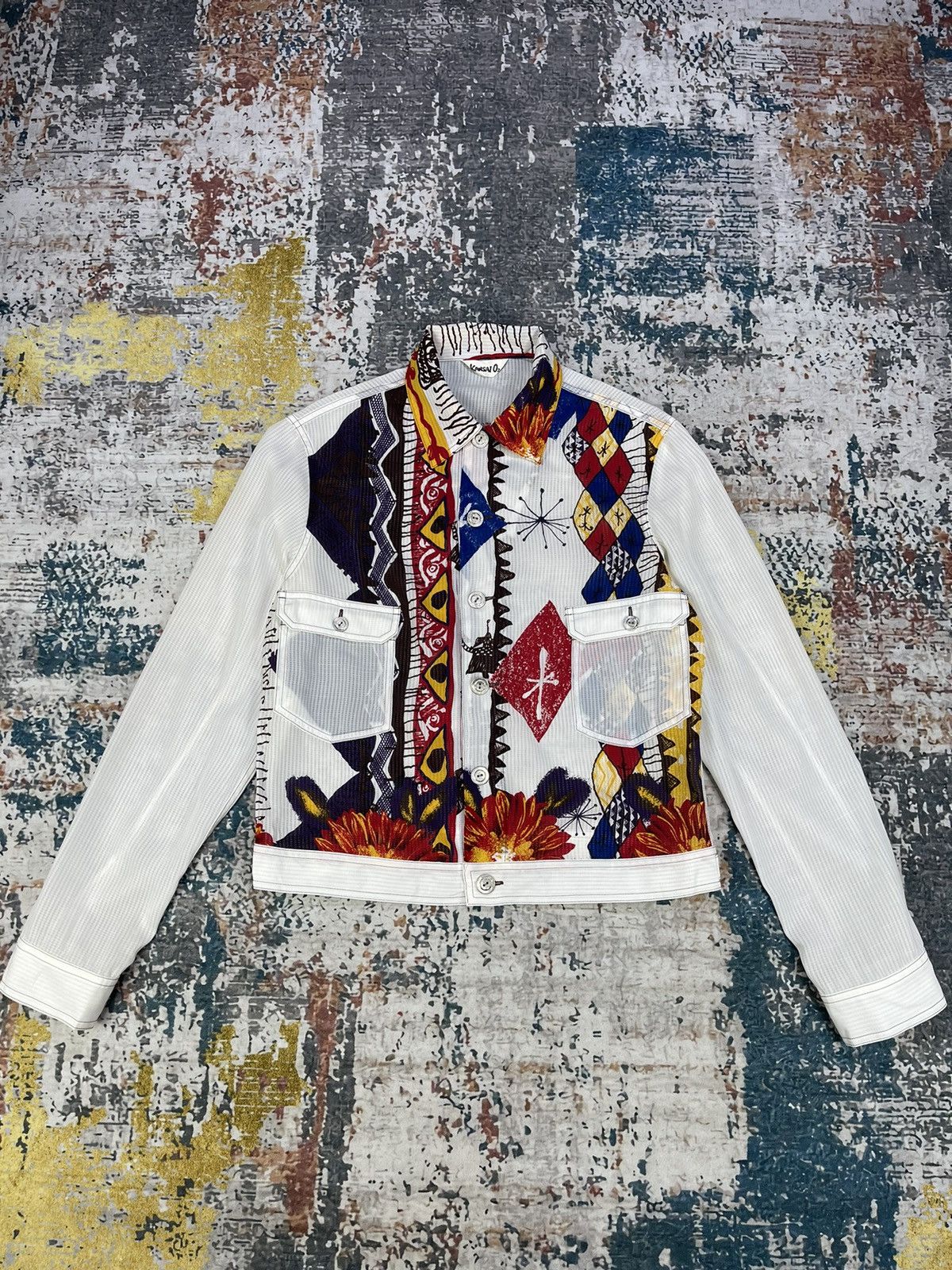 Kansai Yamamoto Kansai Yamamoto Transparent Multicolored Blouses Size M / US 6-8 / IT 42-44 - 1 Thumbnail