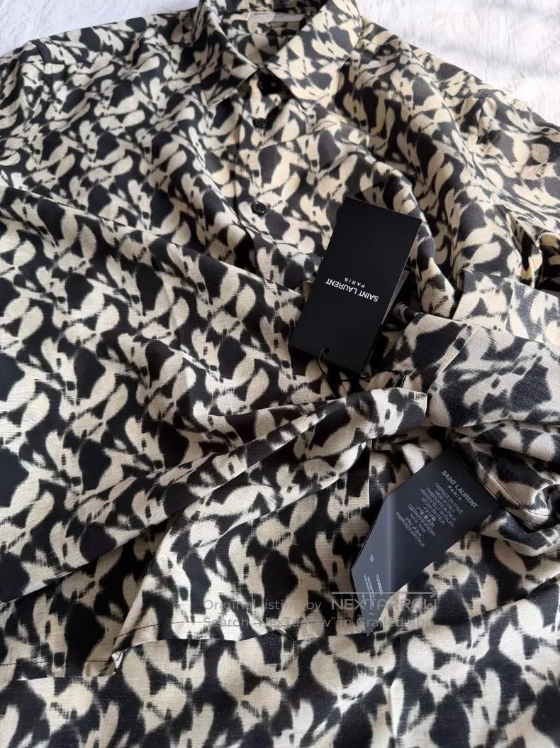 Saint Laurent Paris Saint Laurent Paris size 37 Floral Shirt Size US M / EU 48-50 / 2 - 6 Thumbnail