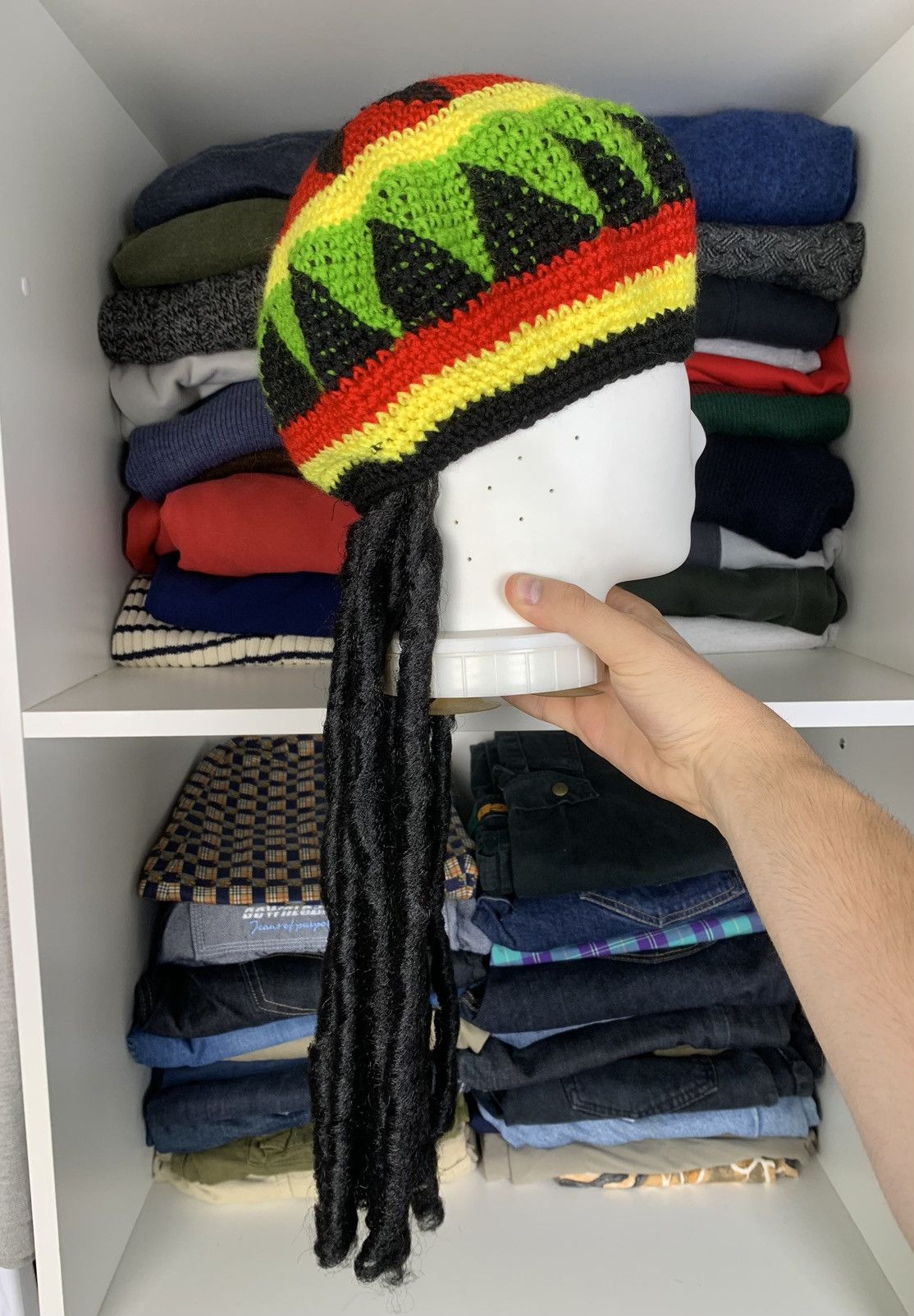 Bob Marley Y2K Rasta Hat Like Bob Marley Style Size ONE SIZE - 6 Thumbnail