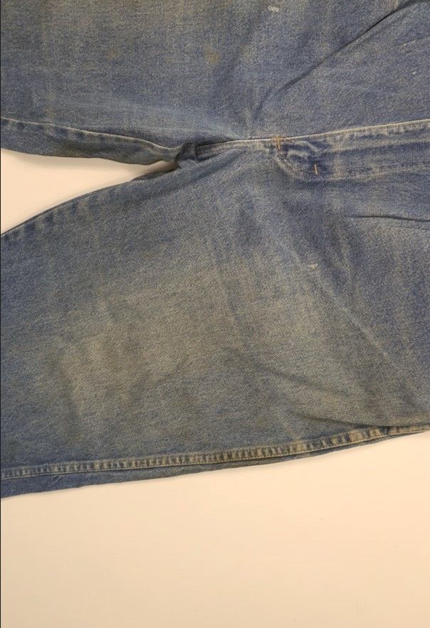 Vintage × Wrangler Vintage 80s 90s Wrangler Pleated Tapered Leg Denim Jeans USA Size US 38 / EU 54 - 7 Thumbnail