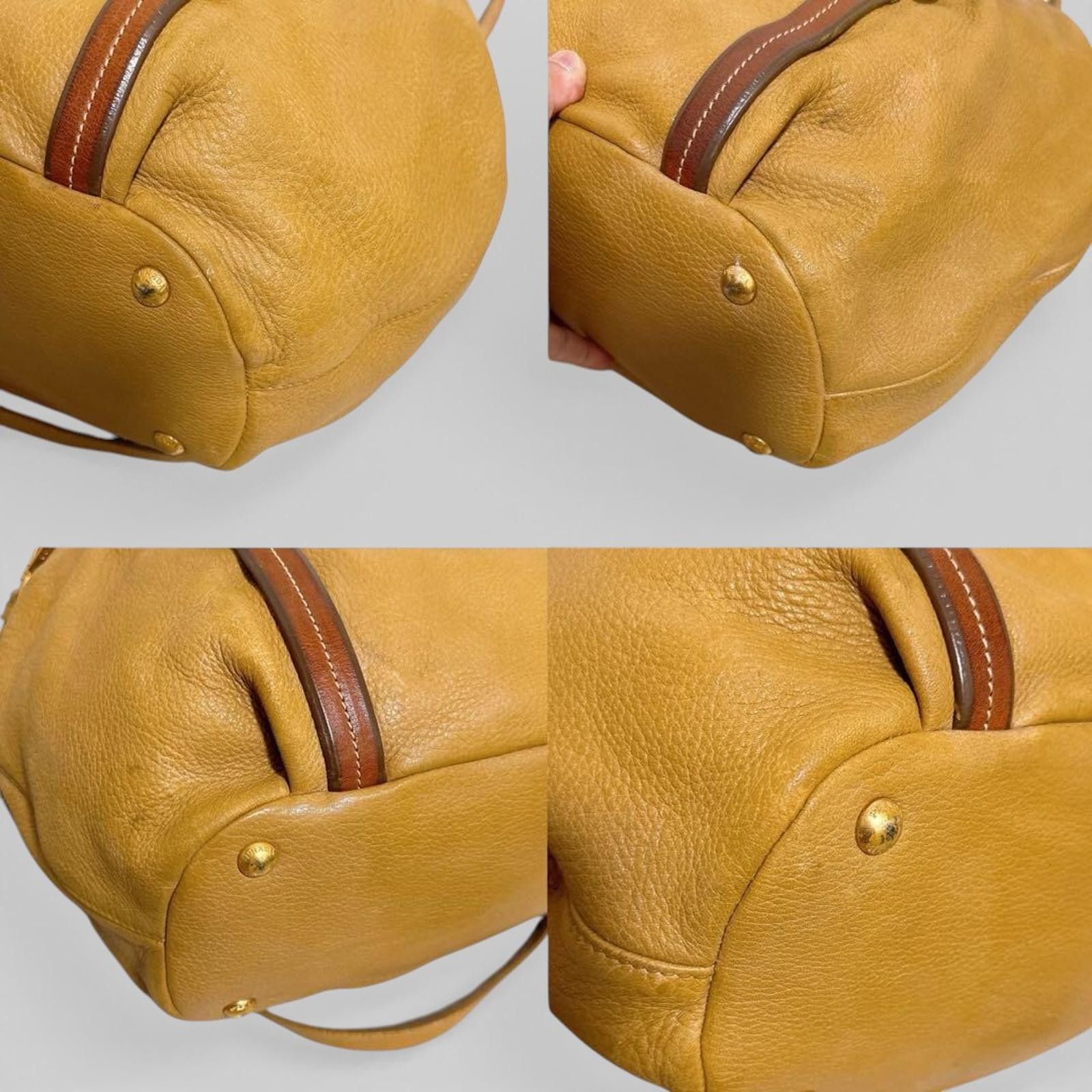 Prada Prada - Brown Leather Handbag Brown Straps Size ONE SIZE - 6 Thumbnail