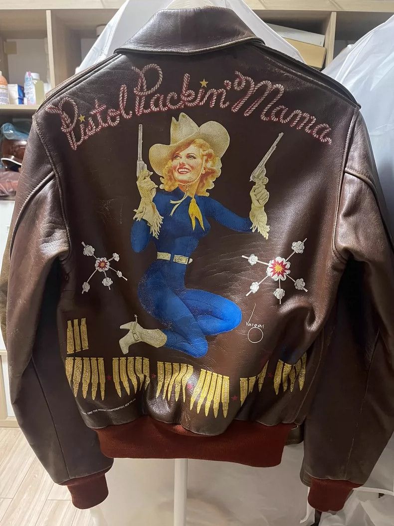 The Real McCoy's The Real McCoys A2 old rm vintage hand-painted back painti Size US S / EU 44-46 / 1 - 1 Thumbnail