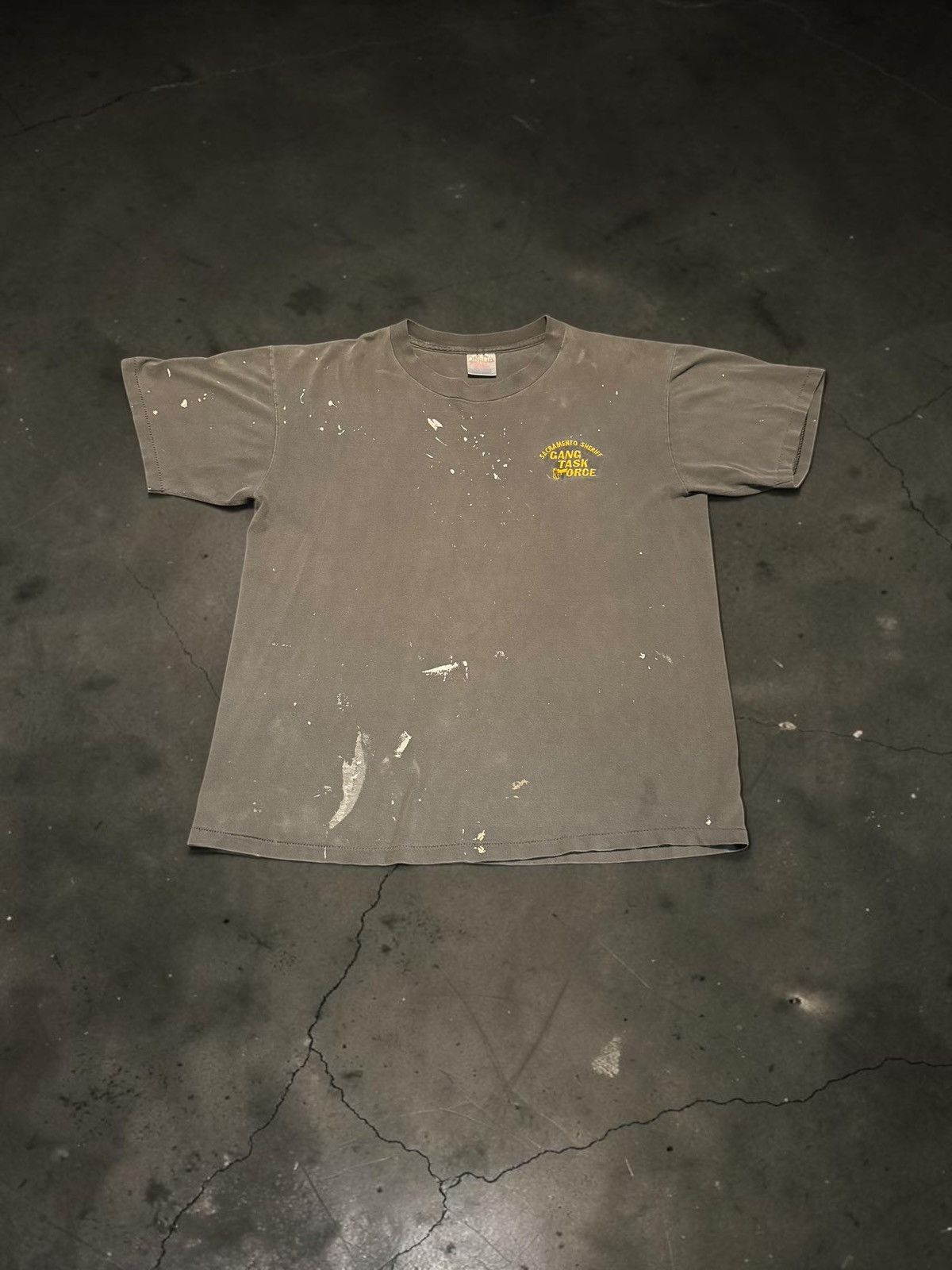 Other Vintage Gang Task Force Sacramento Painter Destroyed Shirt Size US L / EU 52-54 / 3 - 1 Thumbnail