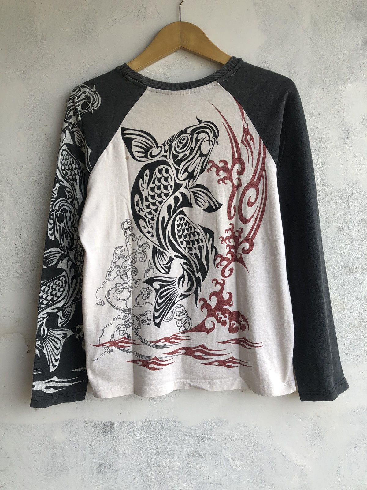 If Six Was Nine Japan Gothic Poem LongSleeve Sukajan Style Size US L / EU 52-54 / 3 - 3 Thumbnail