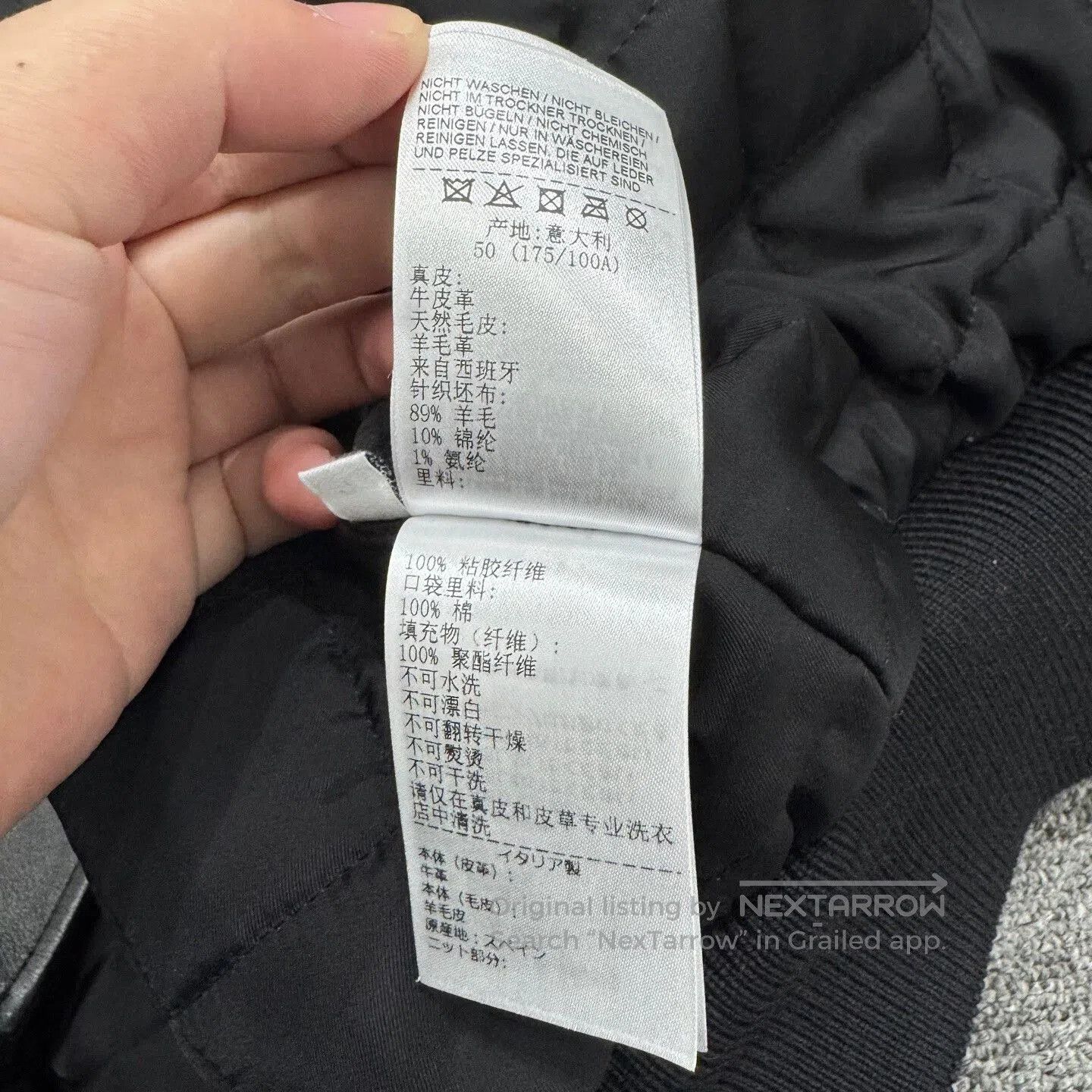 Bottega Veneta black shearling collar leather jacket. Size US M / EU 48-50 / 2 - 5 Thumbnail