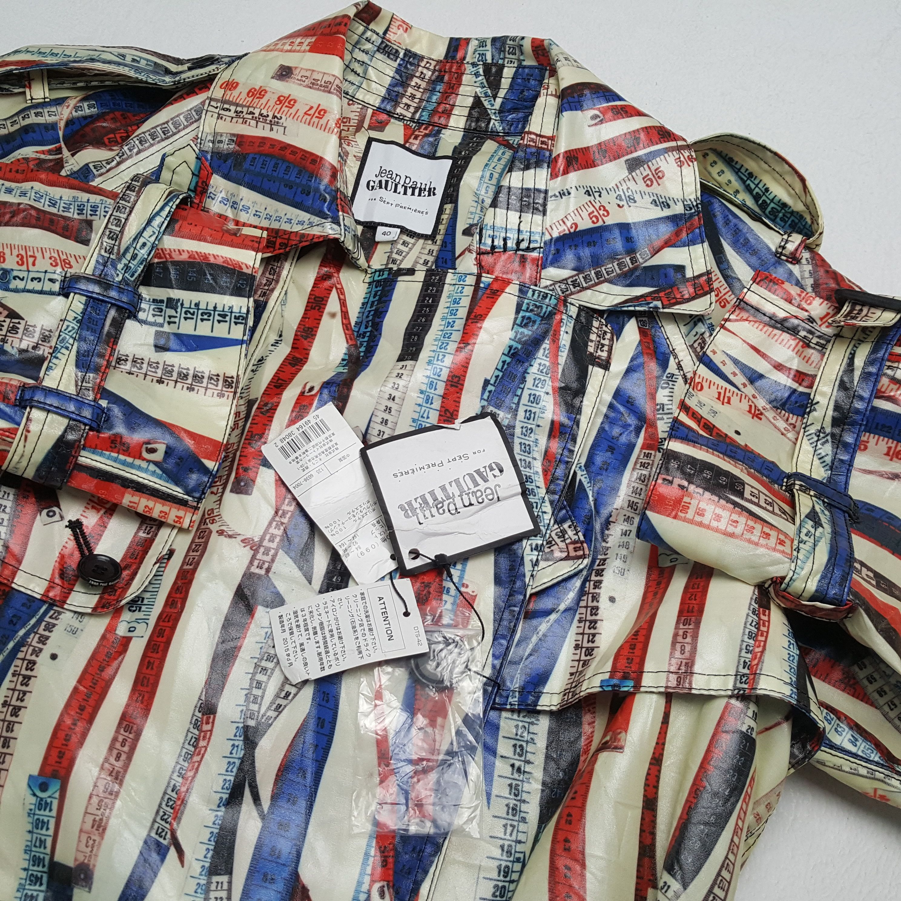 Jean Paul Gaultier × Vintage JEAN PAUL GAULTIER Fashion Style Rare Design Trench Jacket Size S / US 4 / IT 40 - 9 Thumbnail