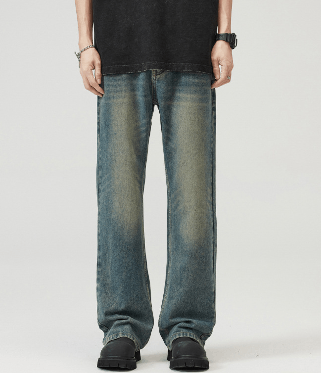 Japanese Brand × Jean Distressed vintage American style flared baggy jeans Size US 32 / EU 48 - 1 Thumbnail