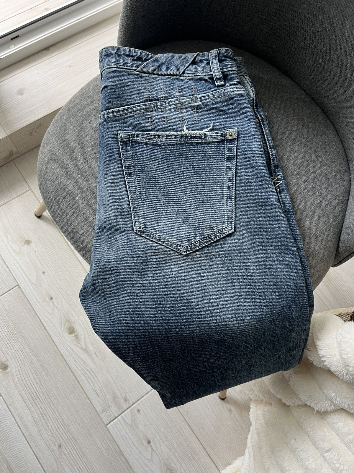 Ksubi Ksubi Jeans Five Pockets Size 32 Blue Distressed Size US 32 / EU 48 - 21 Thumbnail