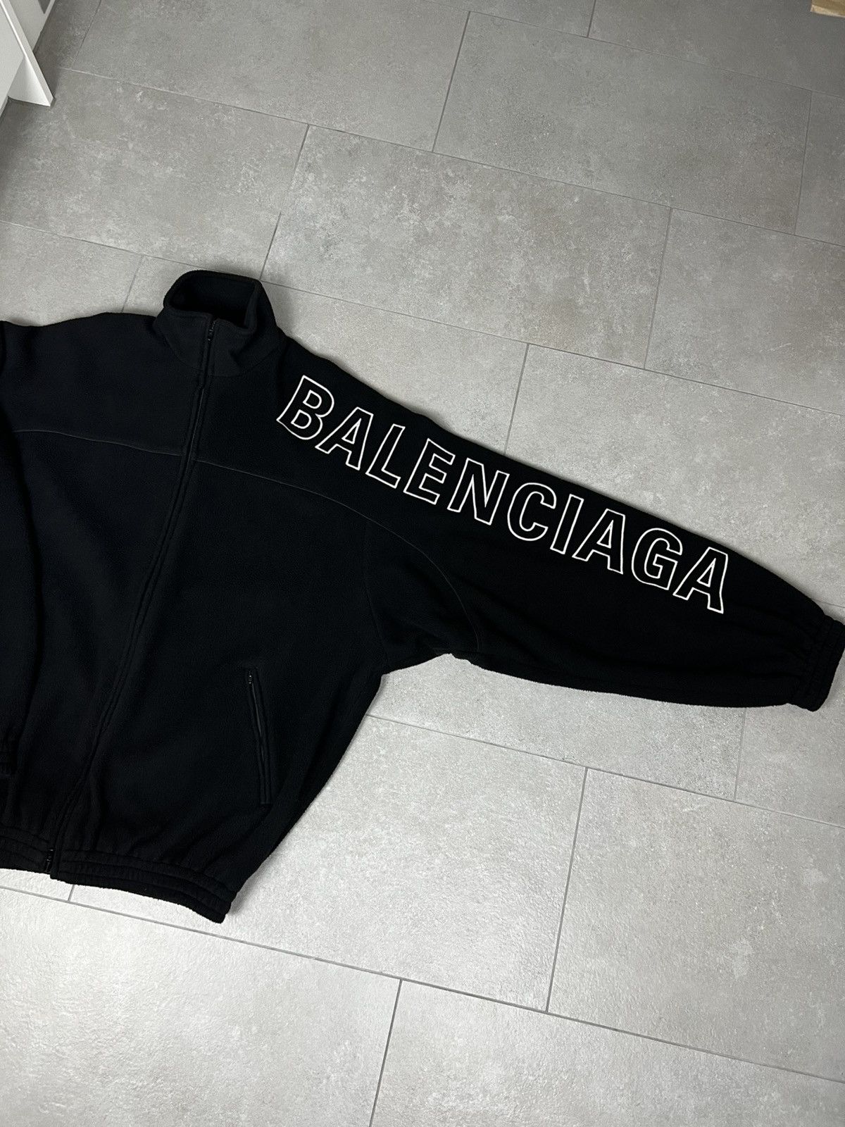 Balenciaga Fleece Logo Jacket