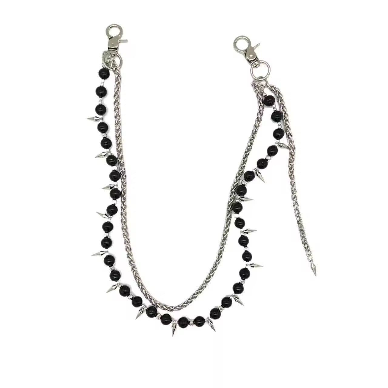 Other Black Chain Punk Trousers Size ONE SIZE - 2 Thumbnail