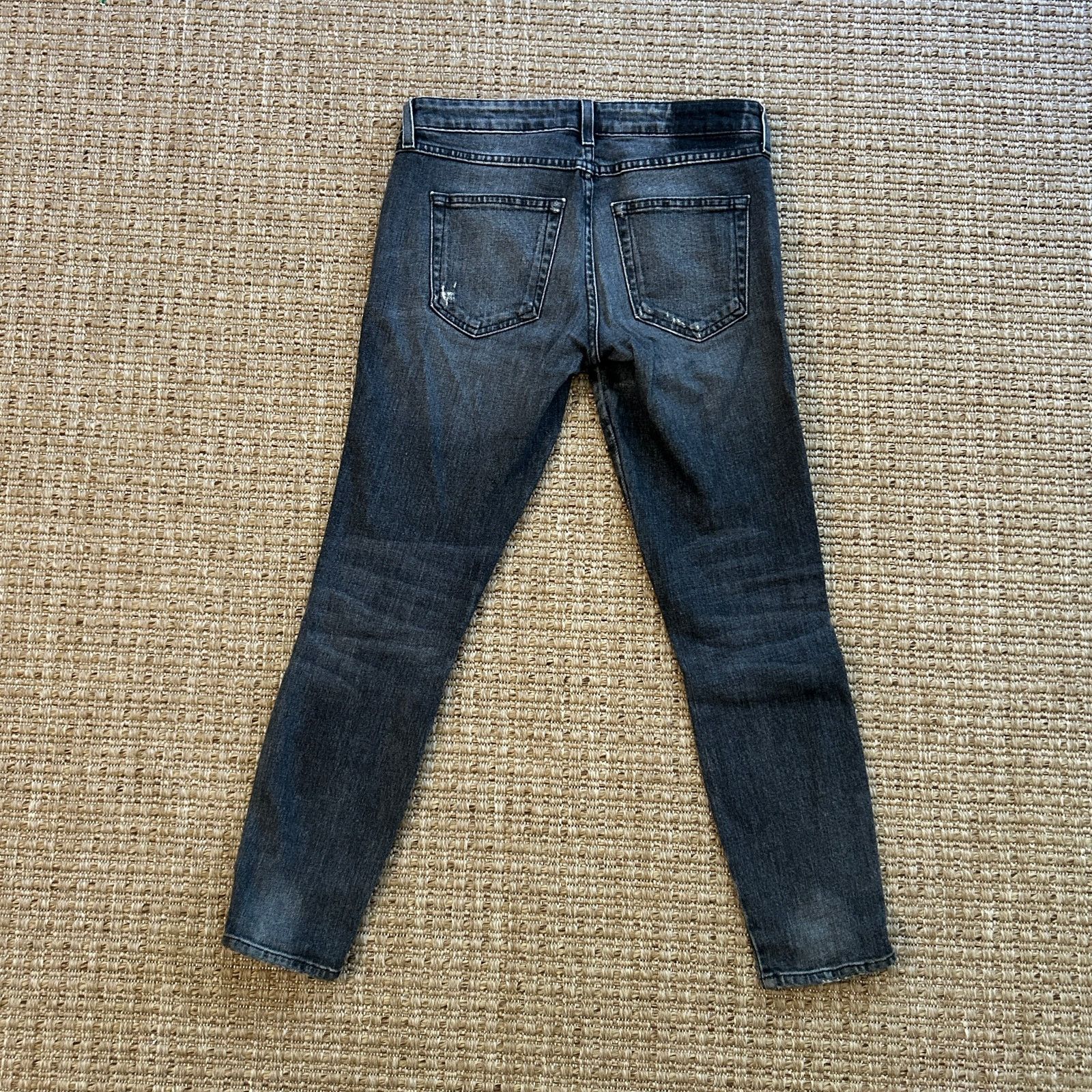 AMO AMO Denim Twist Zip Skinny Jeans in Smoke — Size 26 Size 26" / US 2 / IT 38 - 3 Thumbnail